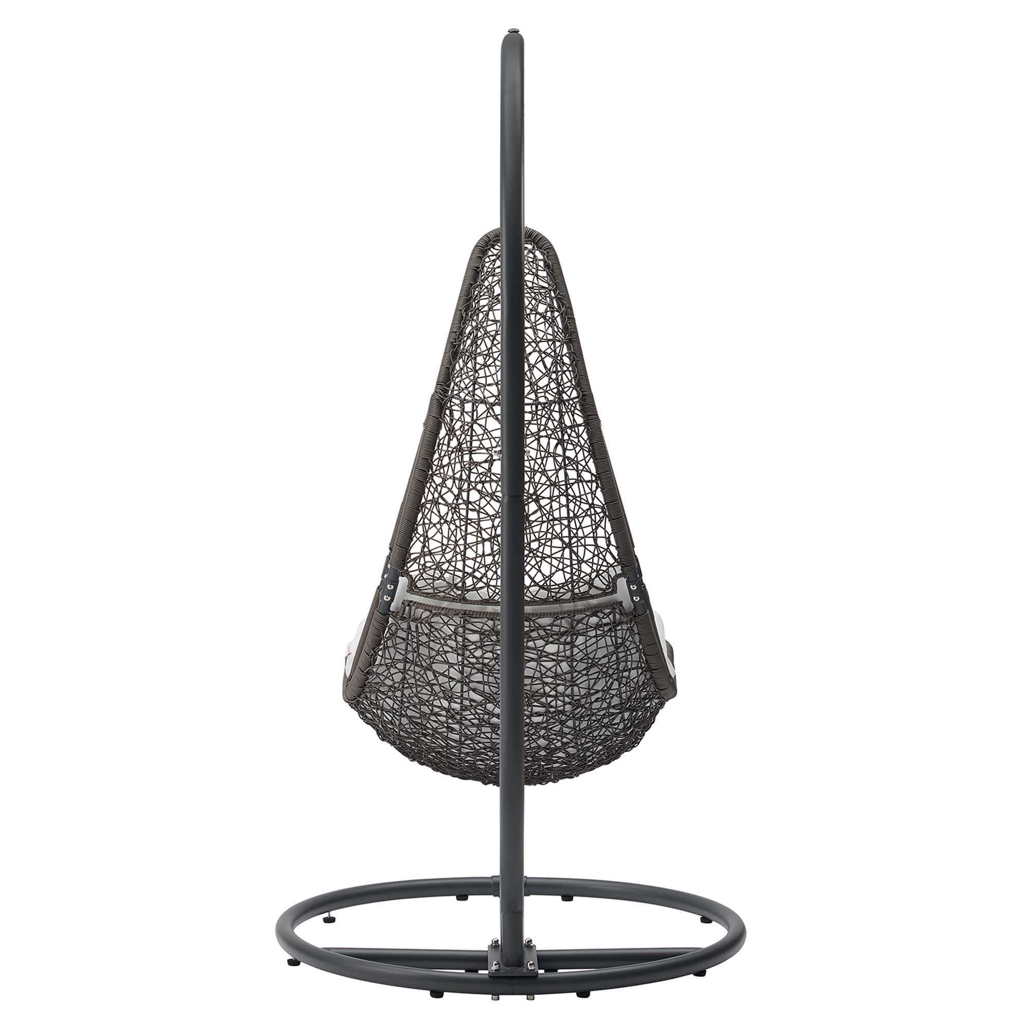 Modway Abate Wicker Rattan Outdoor Patio Swing Chair
