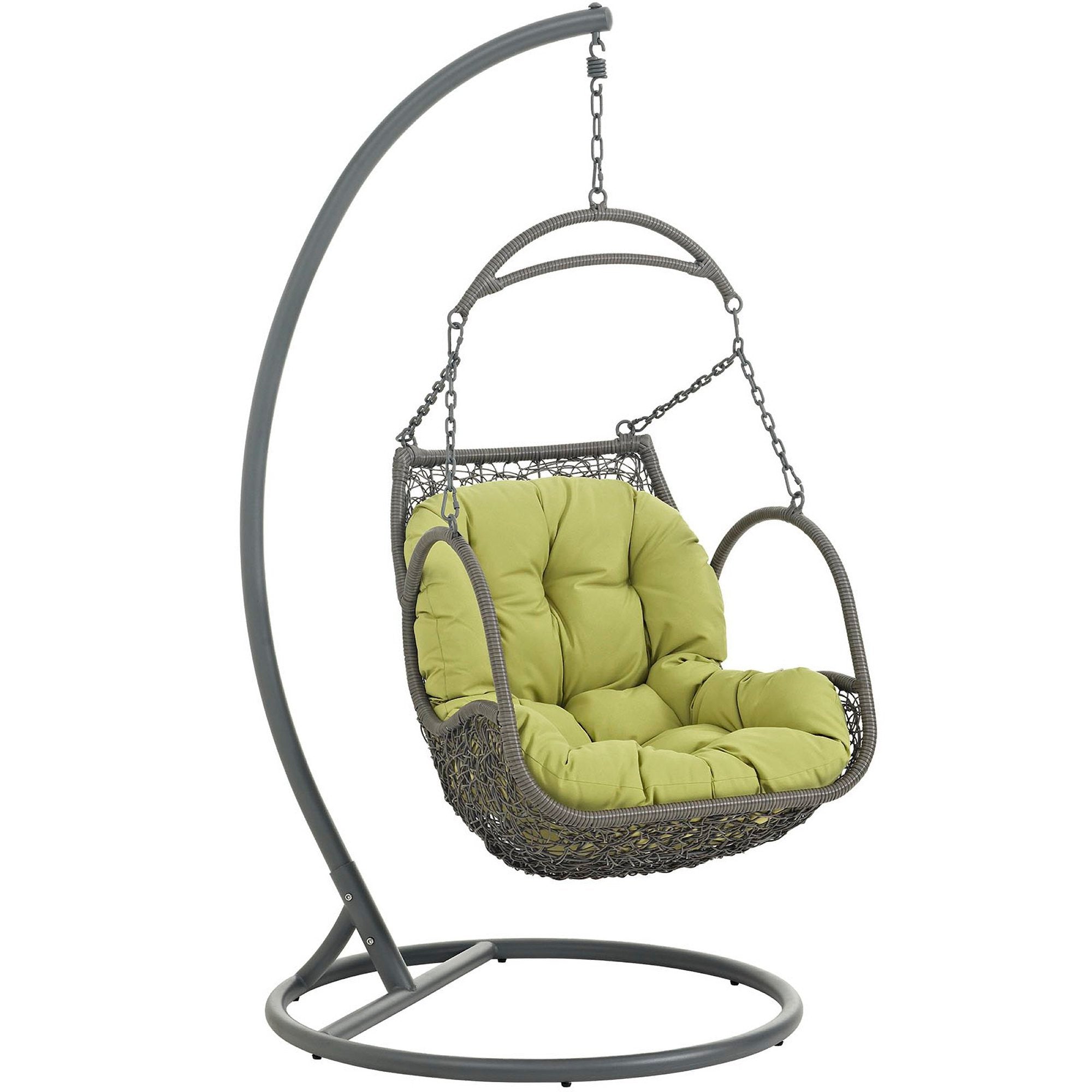 Modway Arbor Outdoor Patio Wood Swing Chair