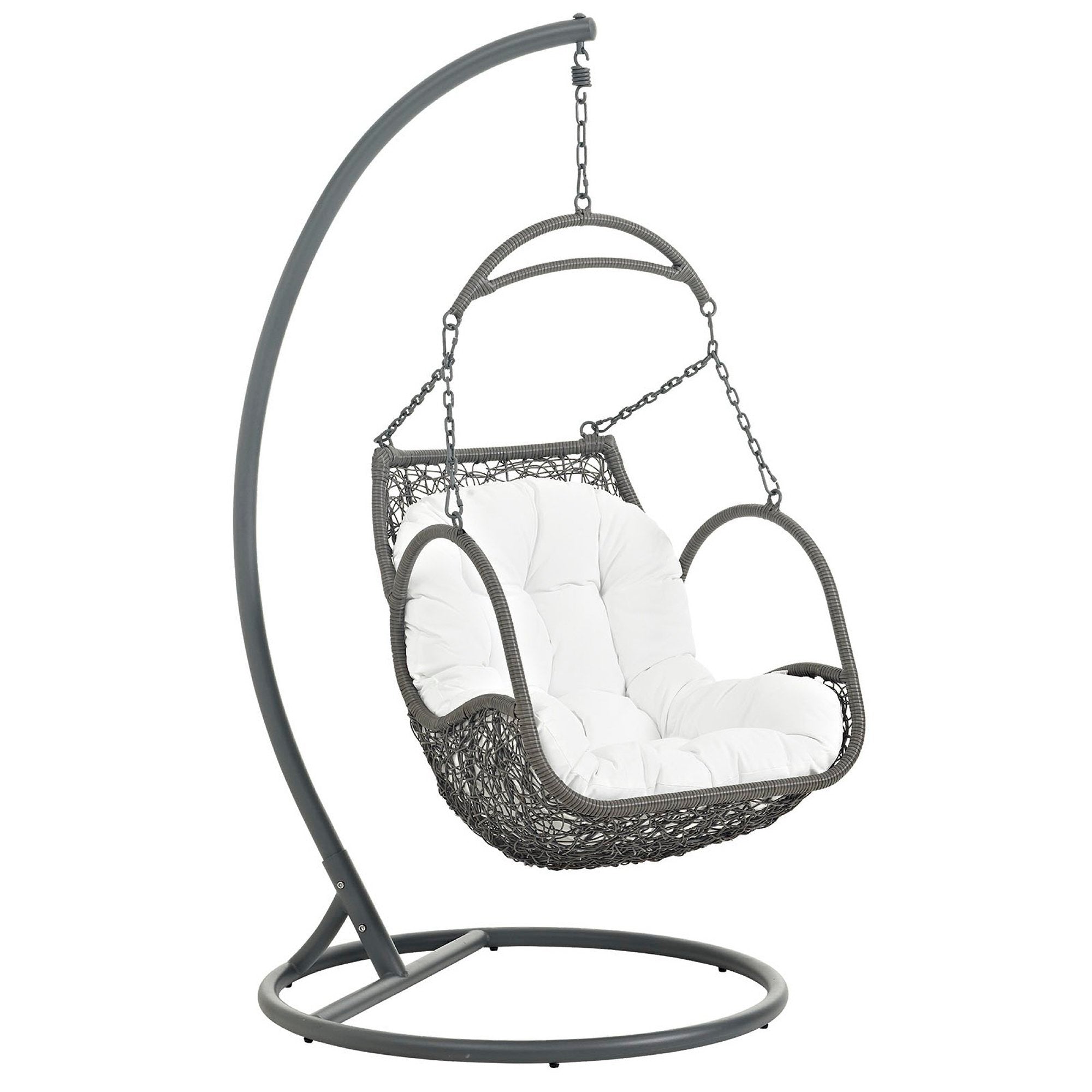 Modway Arbor Outdoor Patio Wood Swing Chair