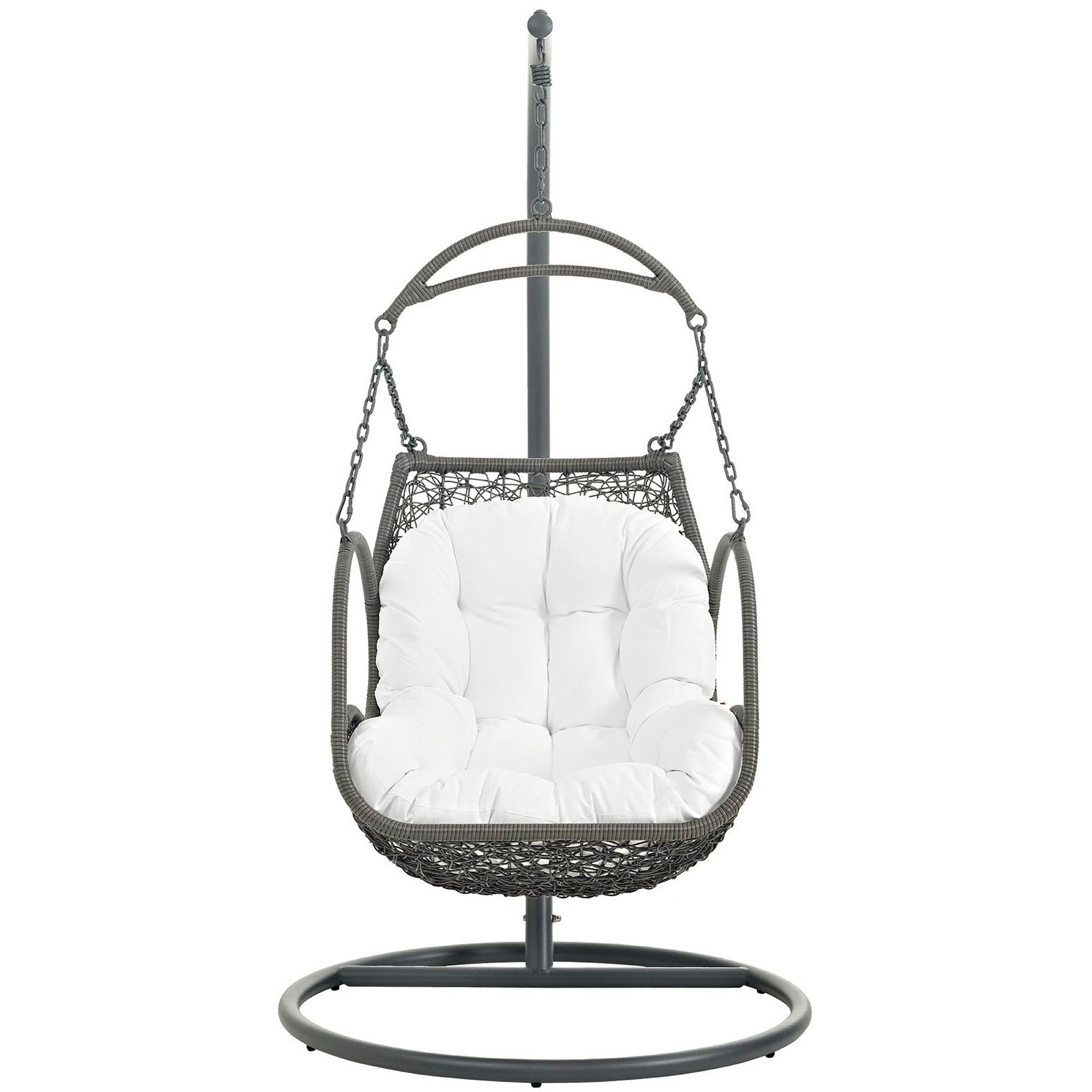 Modway Arbor Outdoor Patio Wood Swing Chair