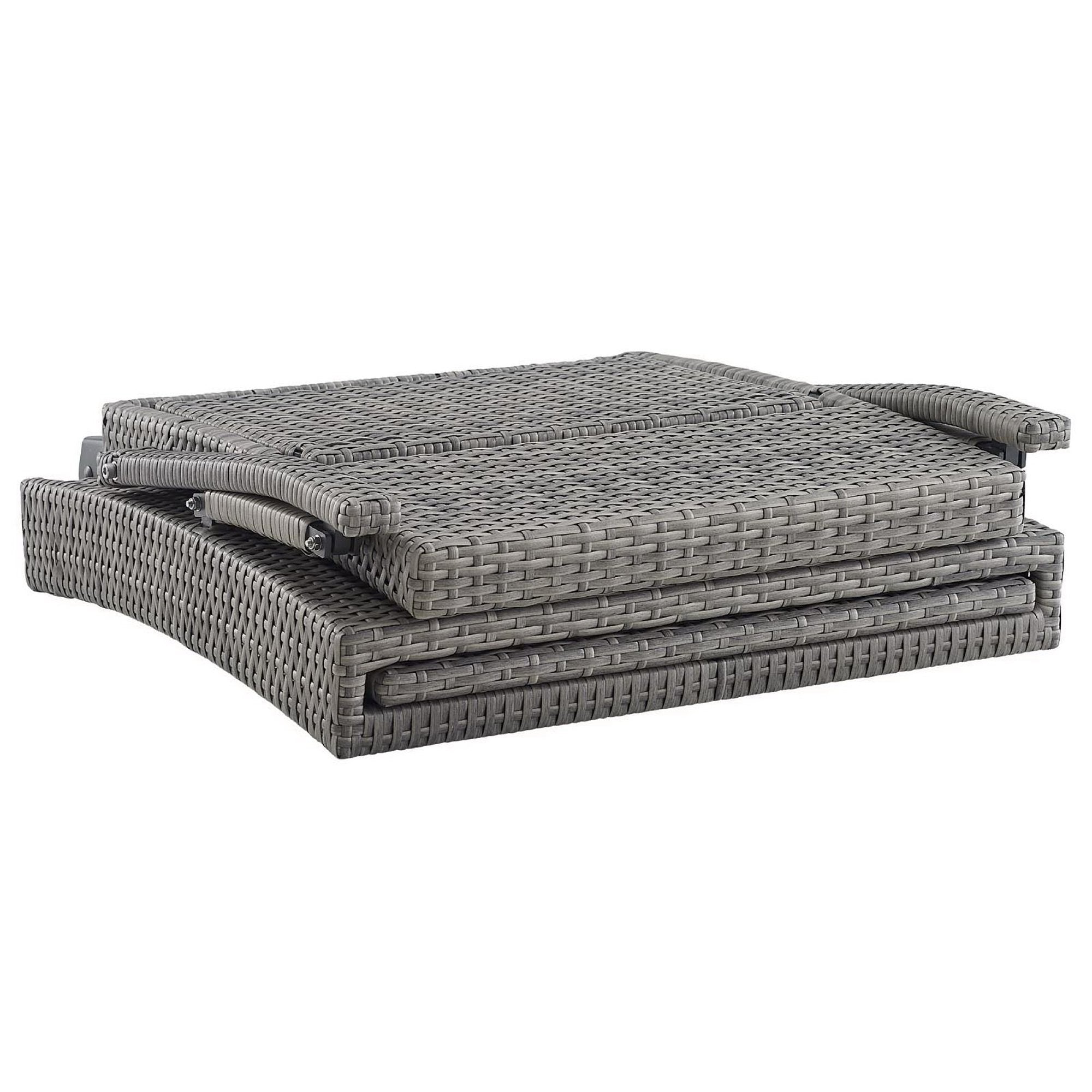 Modway Envisage Chaise Outdoor Patio Wicker Rattan Lounge Chair