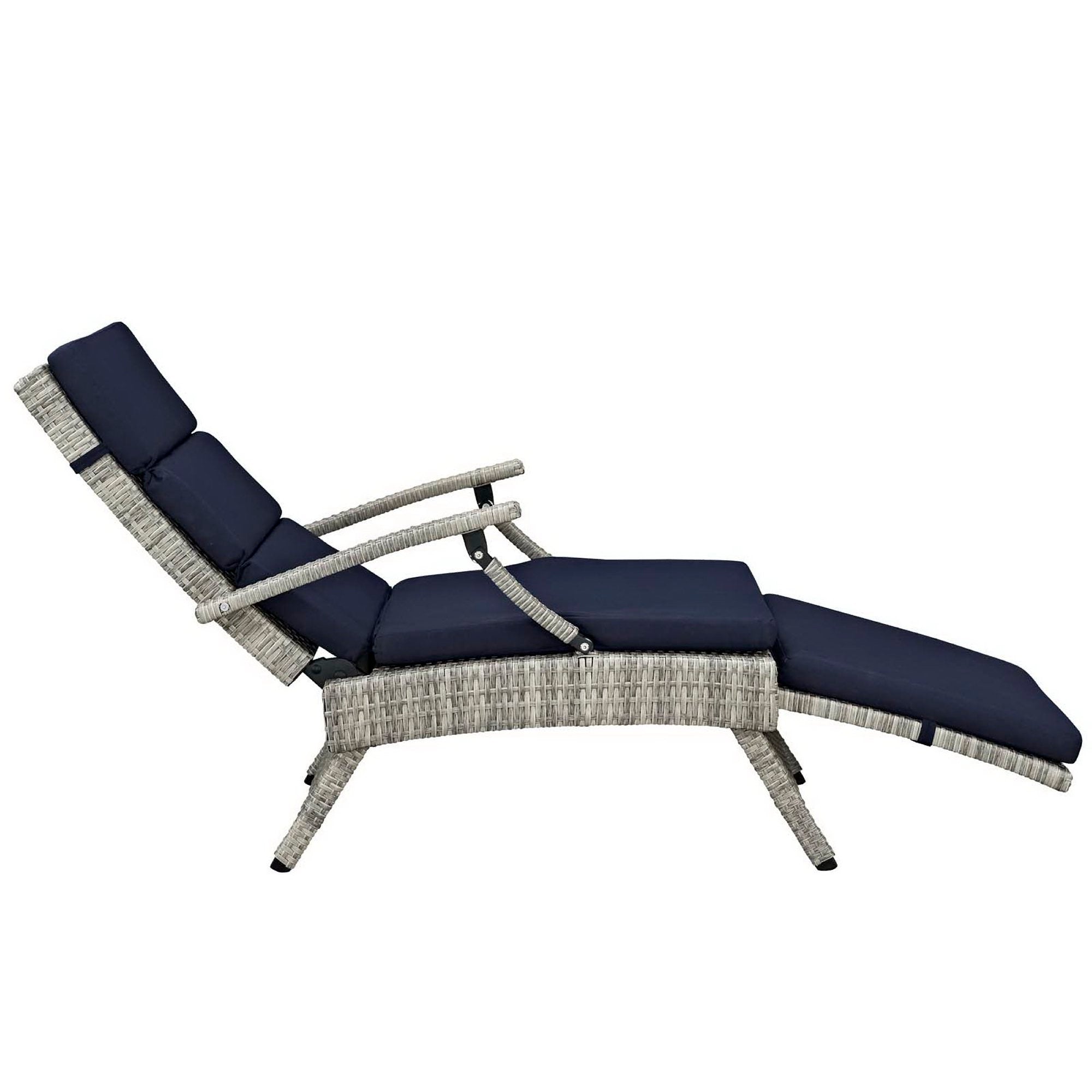 Modway Envisage Chaise Outdoor Patio Wicker Rattan Lounge Chair