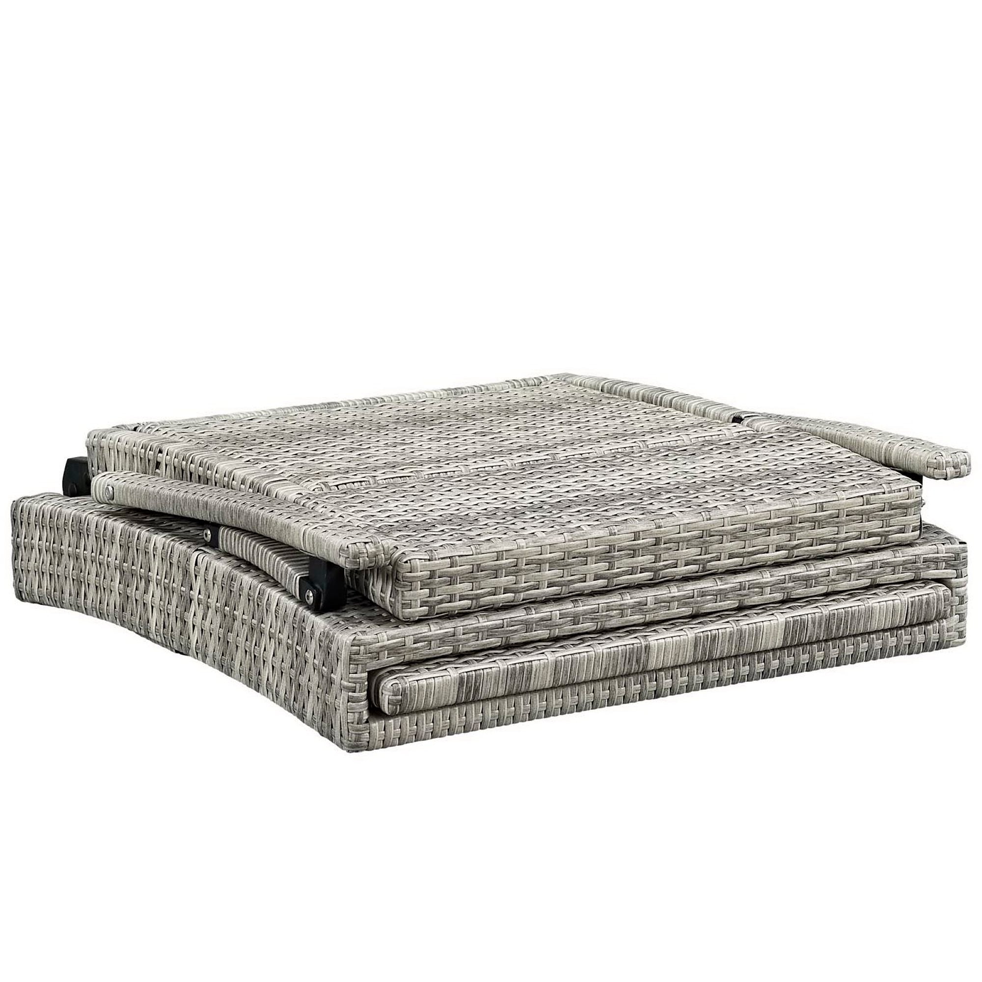 Modway Envisage Chaise Outdoor Patio Wicker Rattan Lounge Chair