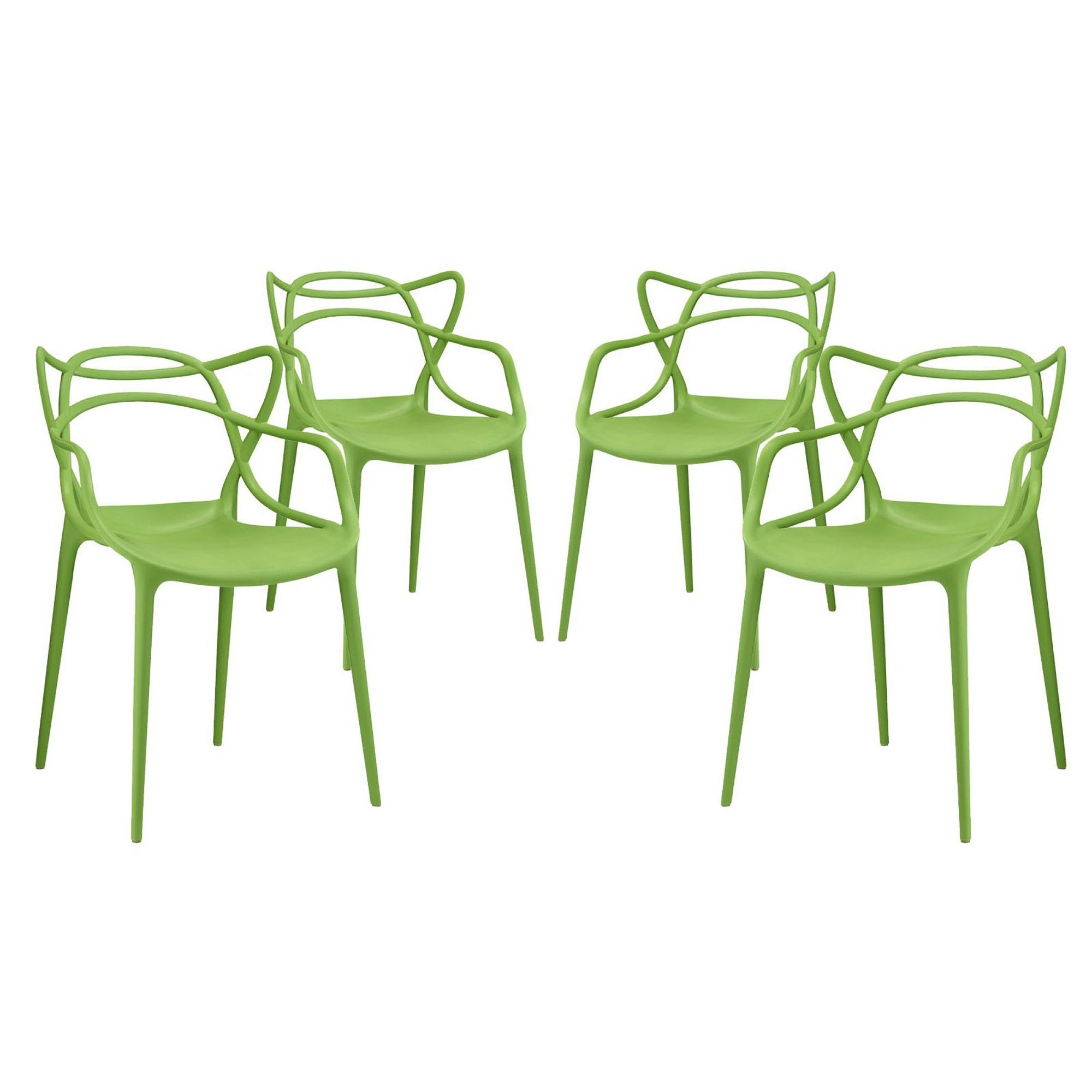 Modway Entangled Dining Set Set of 4