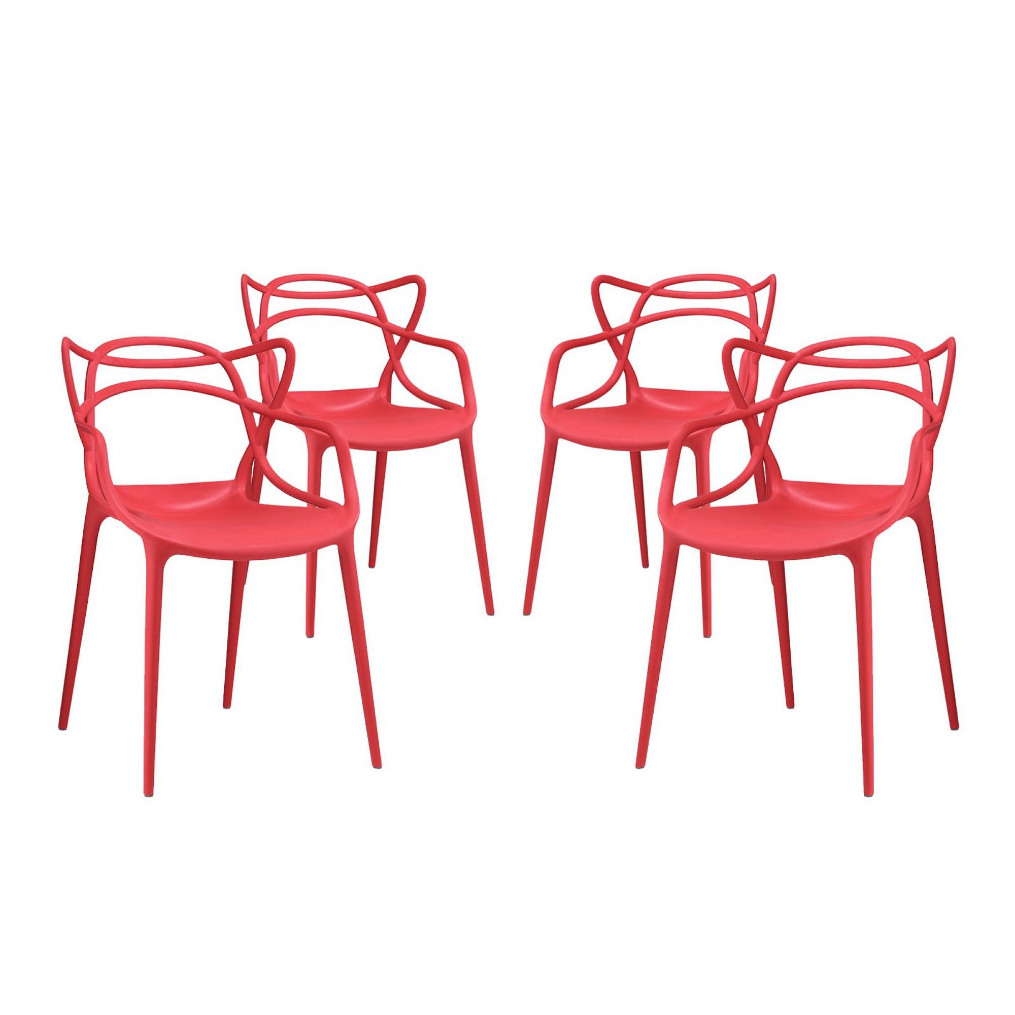 Modway Entangled Dining Set Set of 4