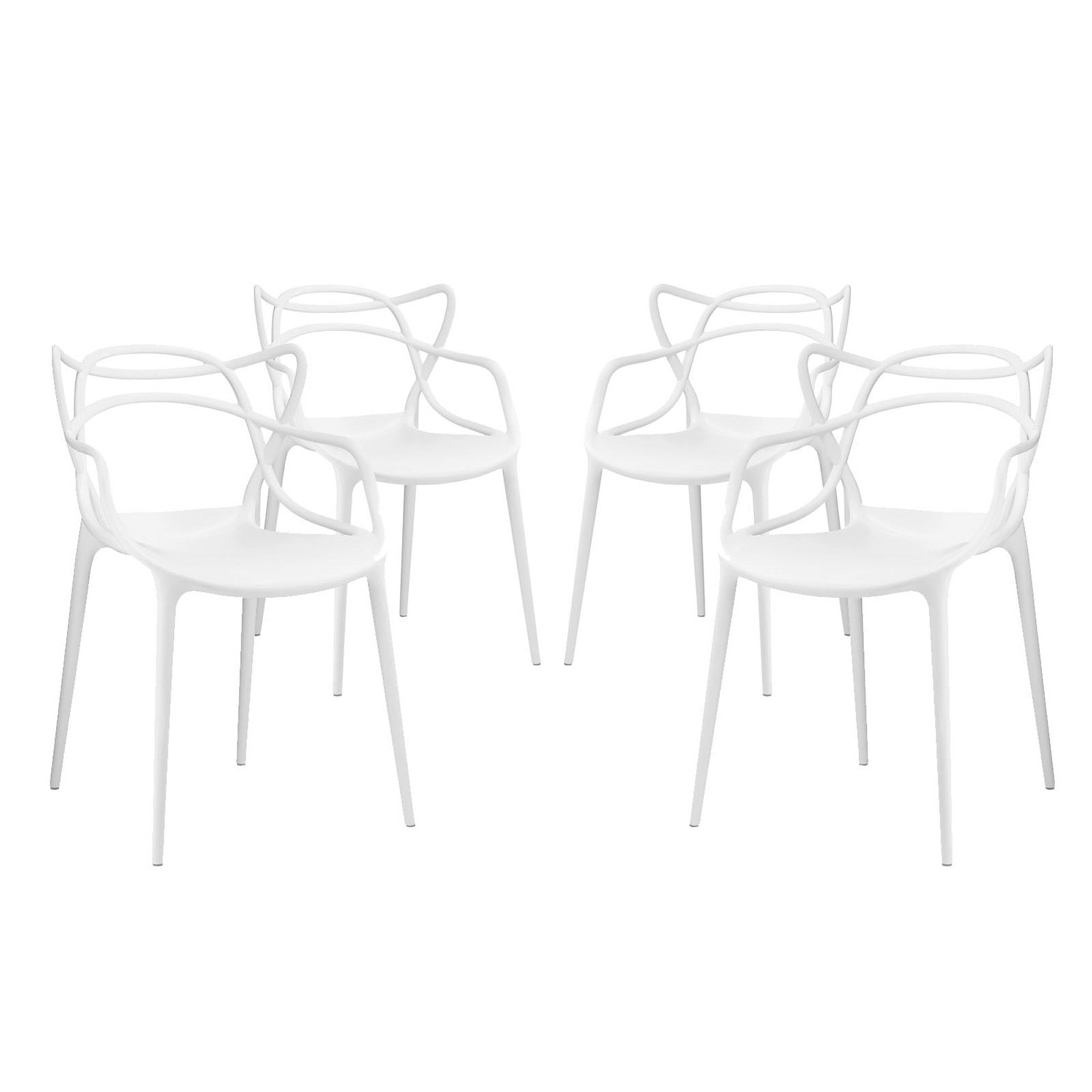 Modway Entangled Dining Set Set of 4