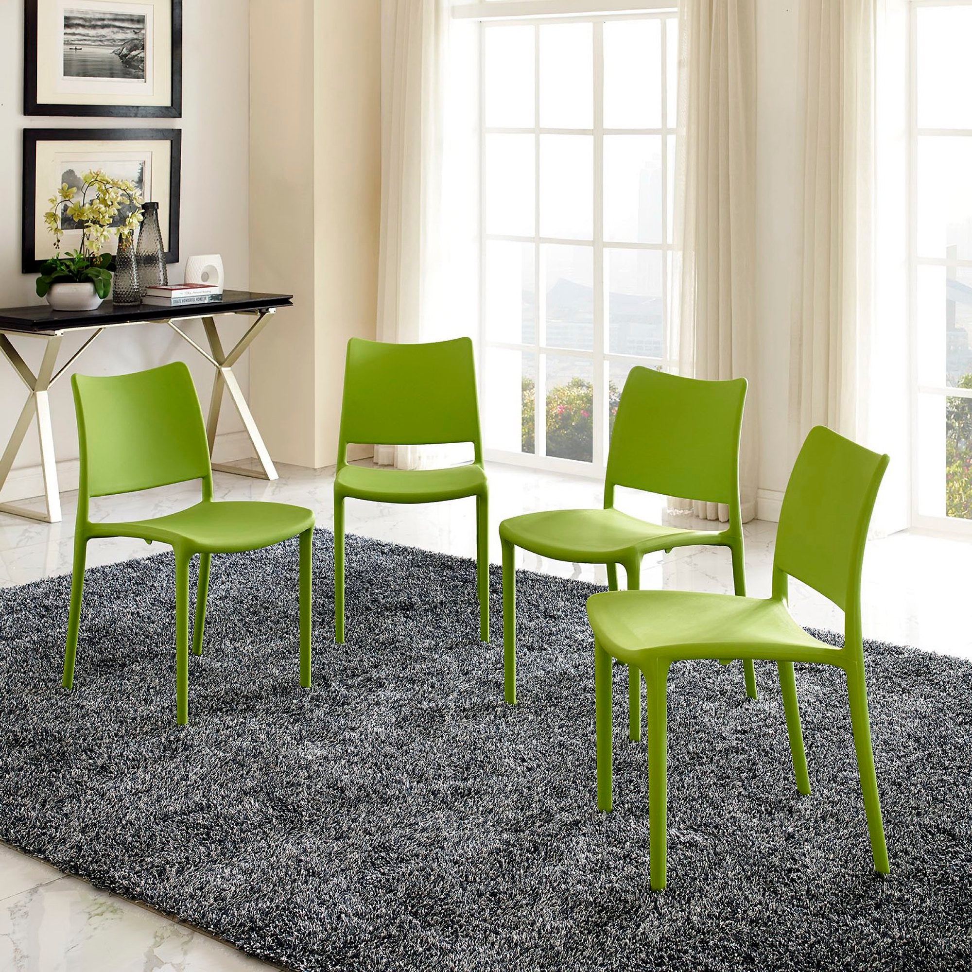 Modway Hipster Dining Side Chair Set of 4