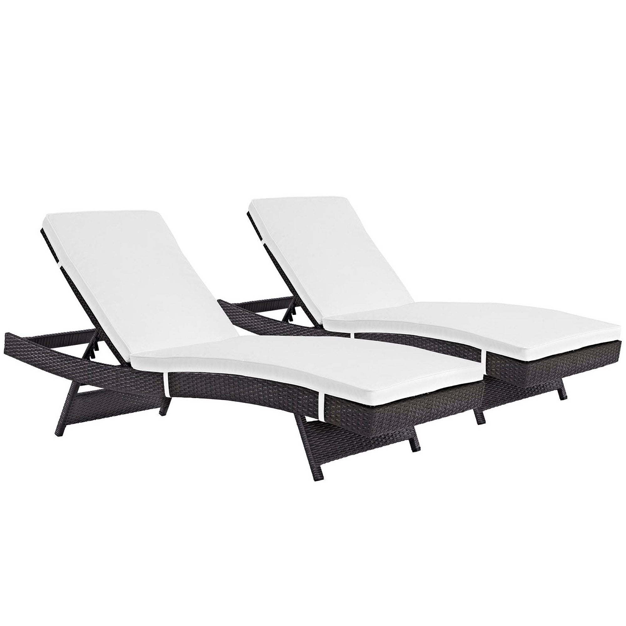 Modway Convene Outdoor Patio Chaise Set of 2