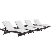 Modway Convene Outdoor Patio Chaise Set of 4