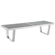 Modway Sauna 5' Stainless Steel Bench