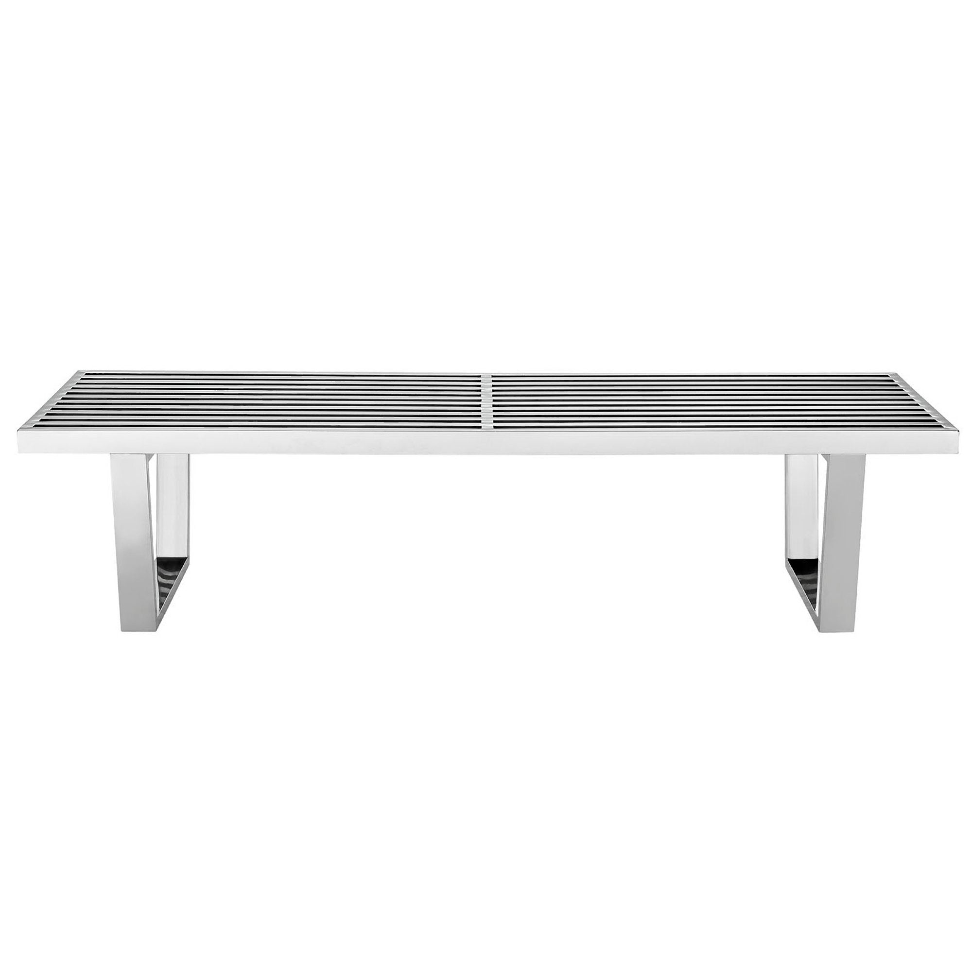 Modway Sauna 5' Stainless Steel Bench