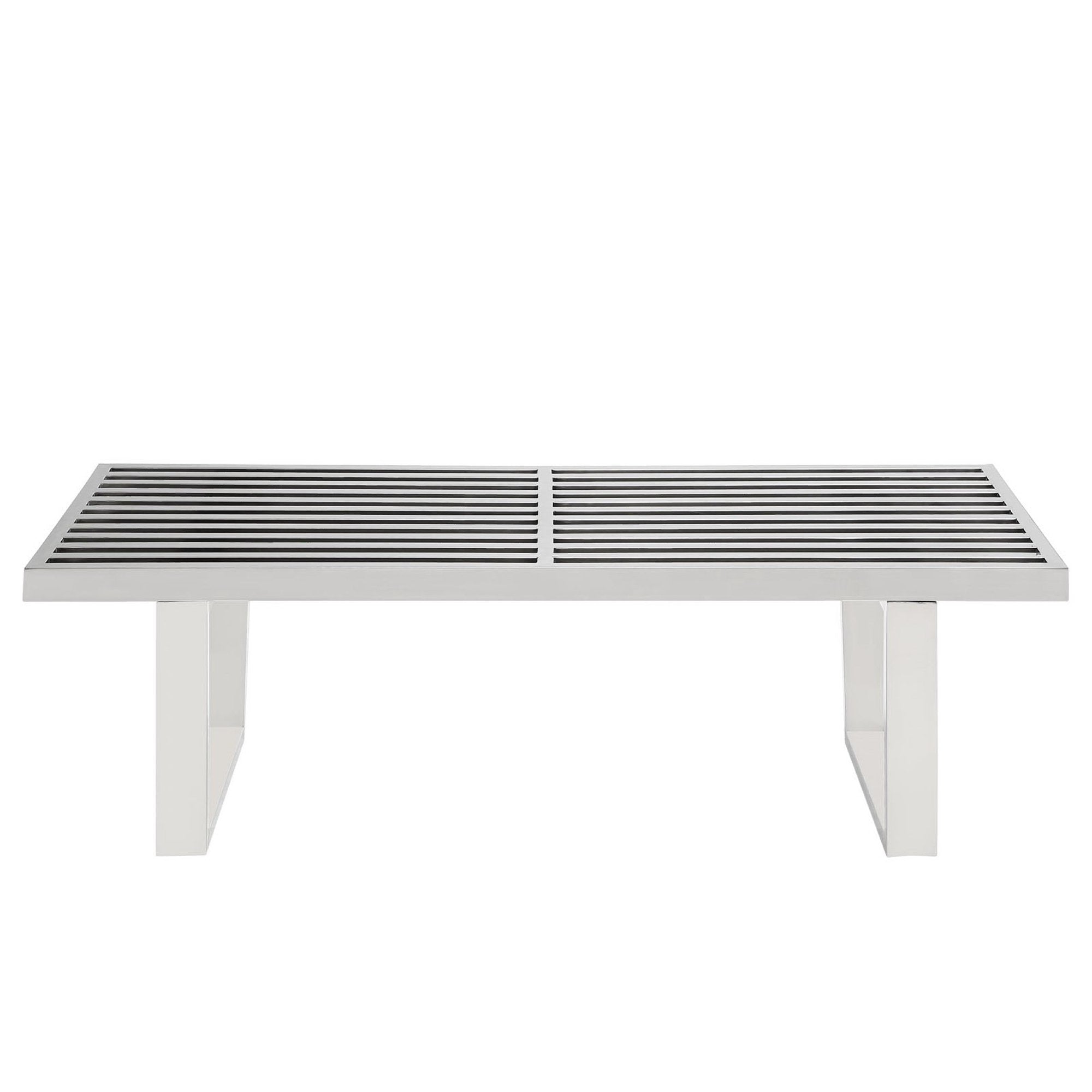 Modway Sauna 4' Stainless Steel Bench
