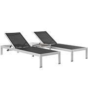 Modway Shore 3 Piece Outdoor Patio Aluminum Set