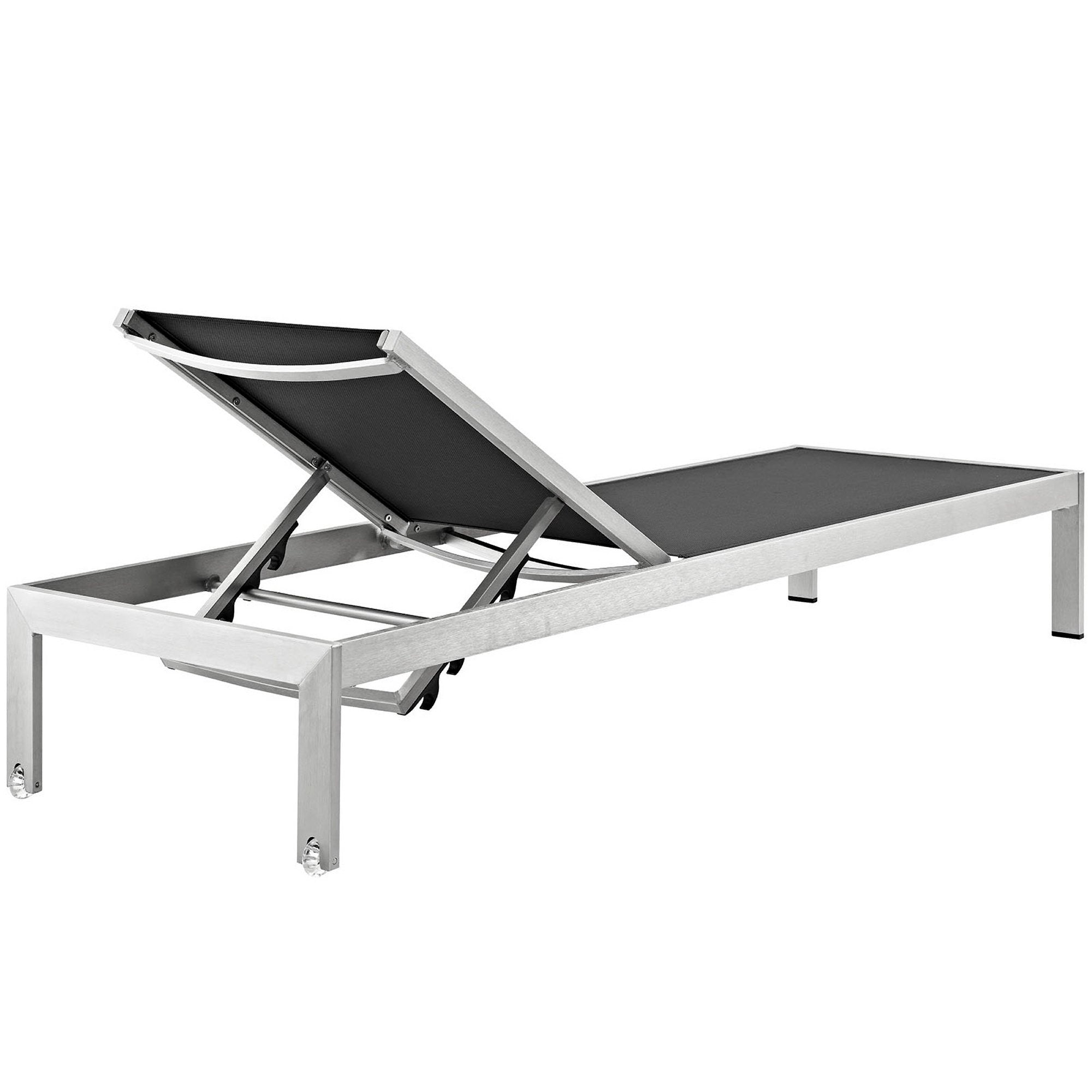Modway Shore Outdoor Patio Aluminum Chaise Set of 2