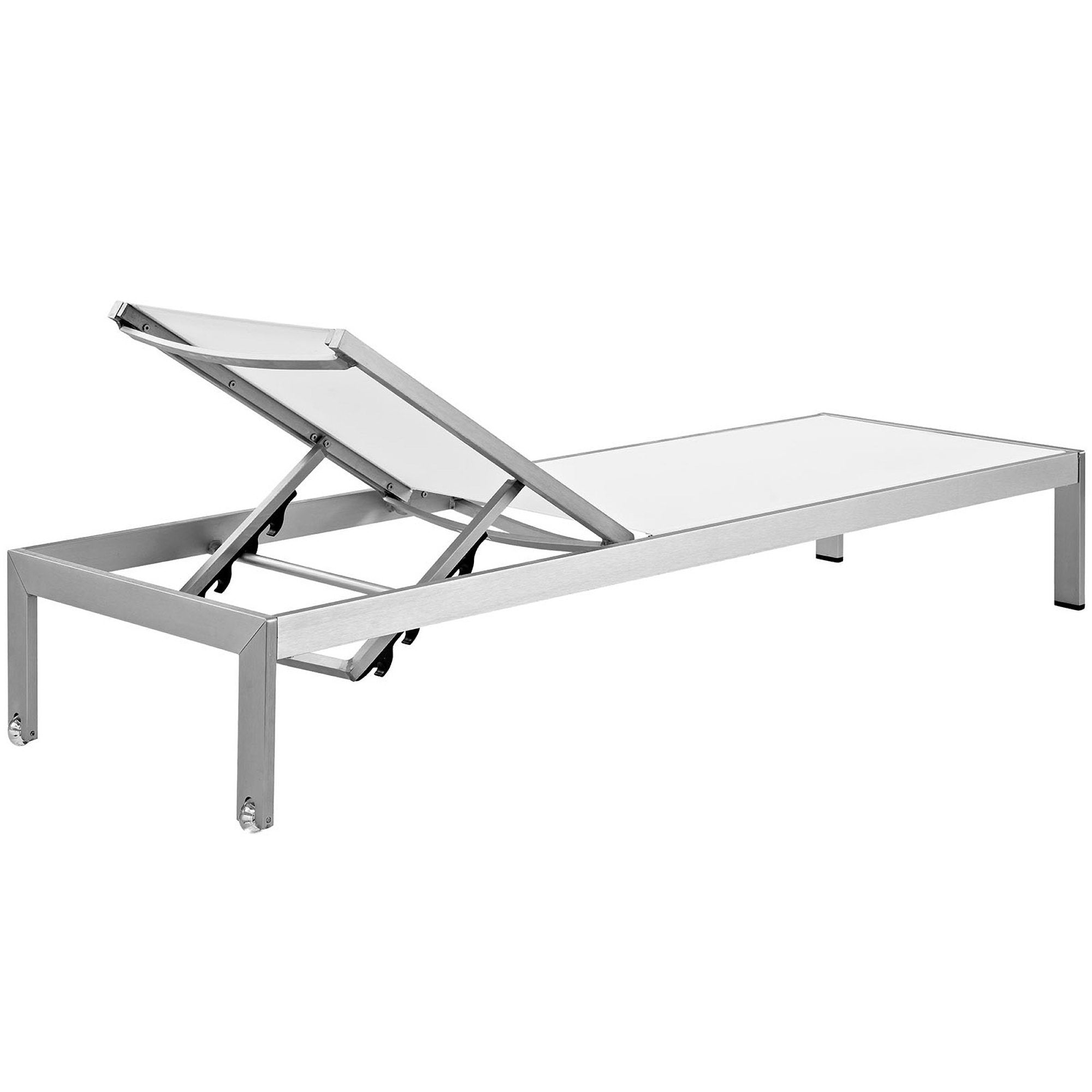 Modway Shore Outdoor Patio Aluminum Chaise Set of 2