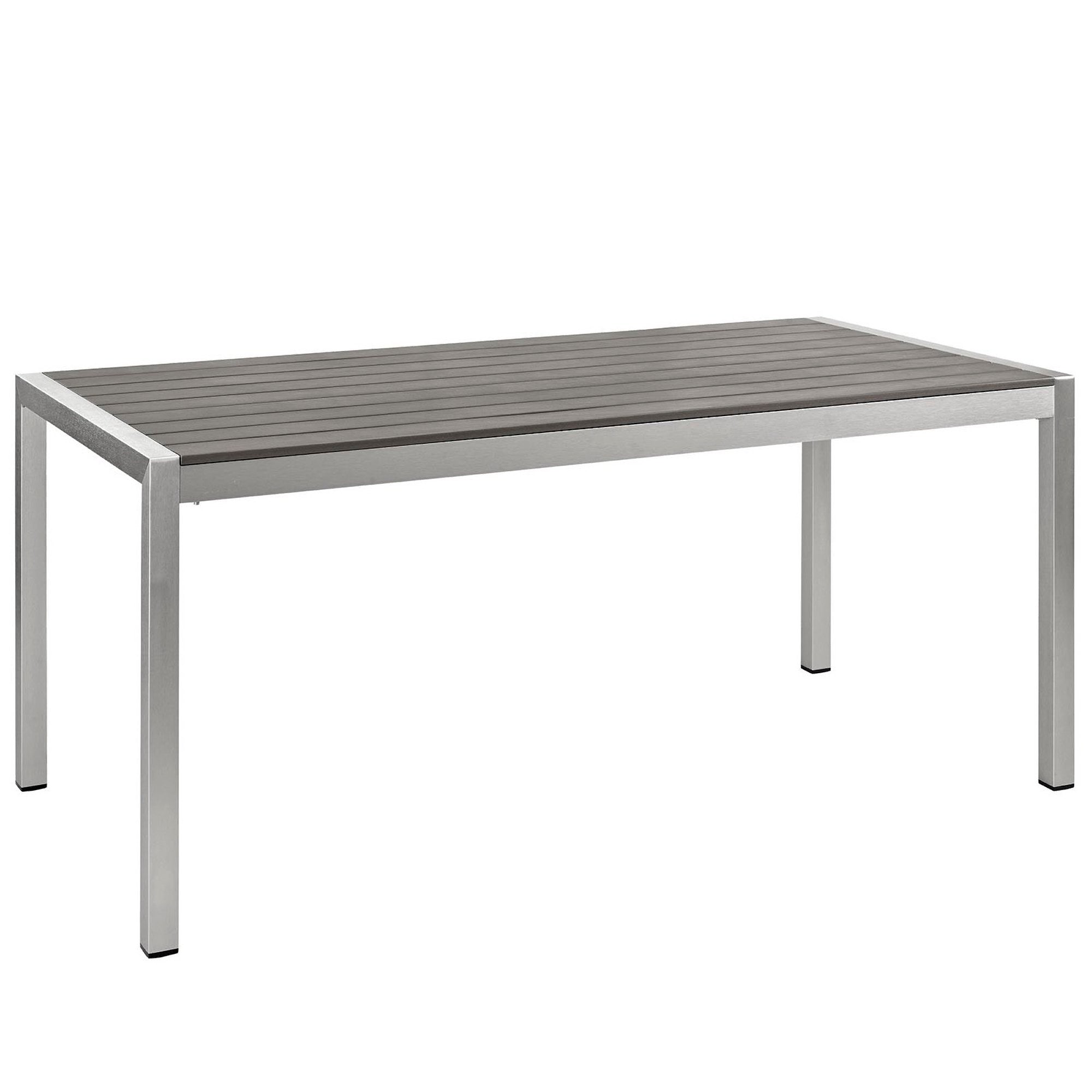 Modway Shore 7 Piece Outdoor Patio Aluminum Dining Set