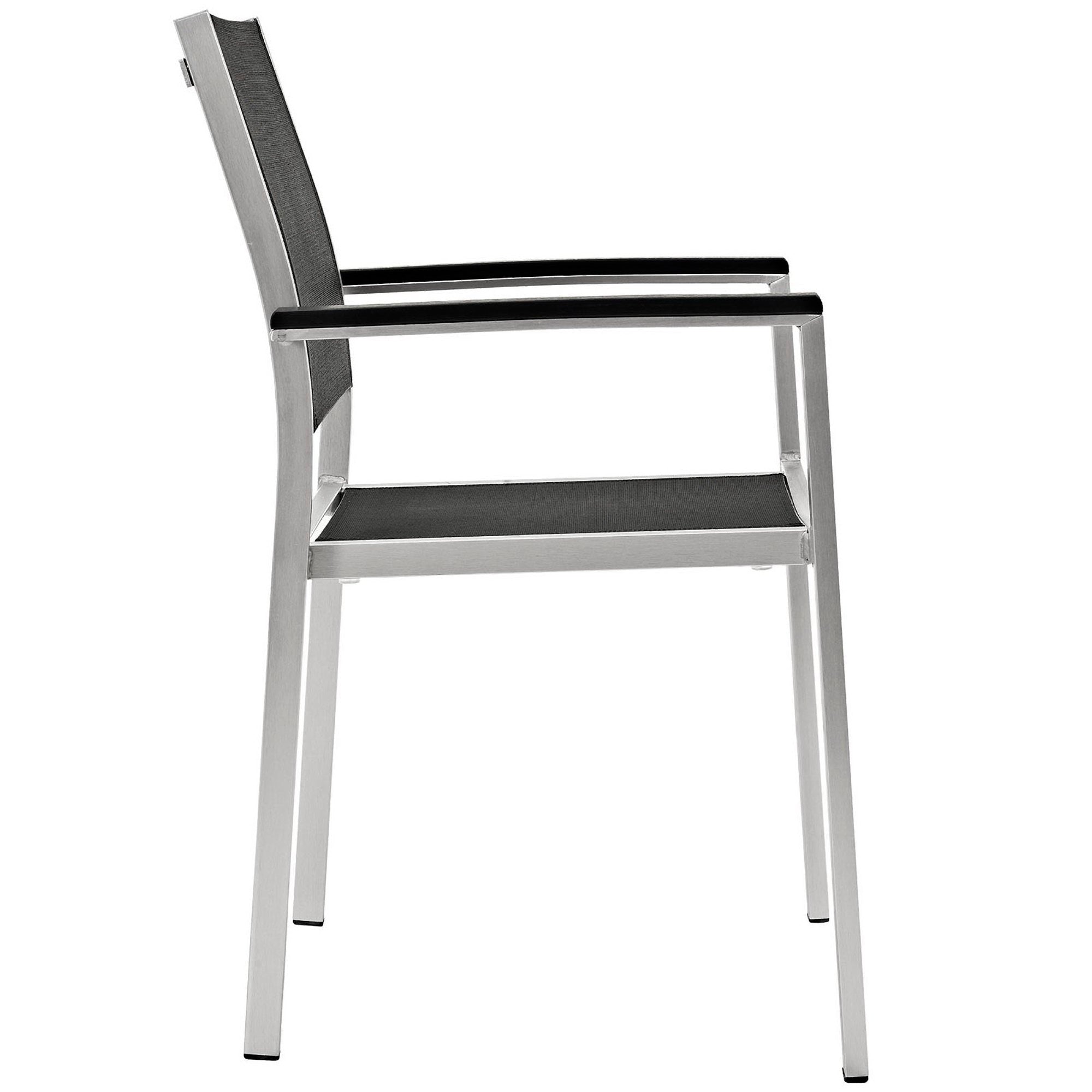 Modway Shore 7 Piece Outdoor Patio Aluminum Dining Set