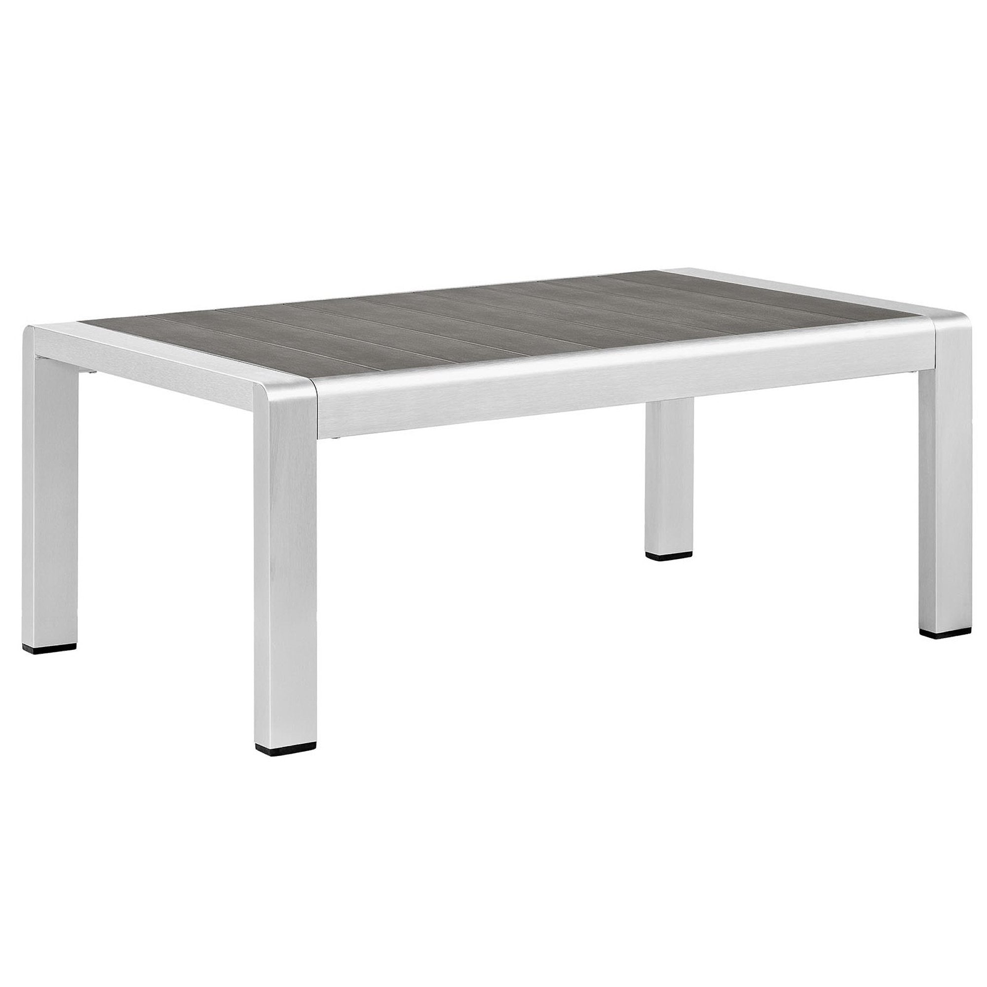 Modway Shore 4 Piece Outdoor Patio Aluminum Sectional Sofa Set