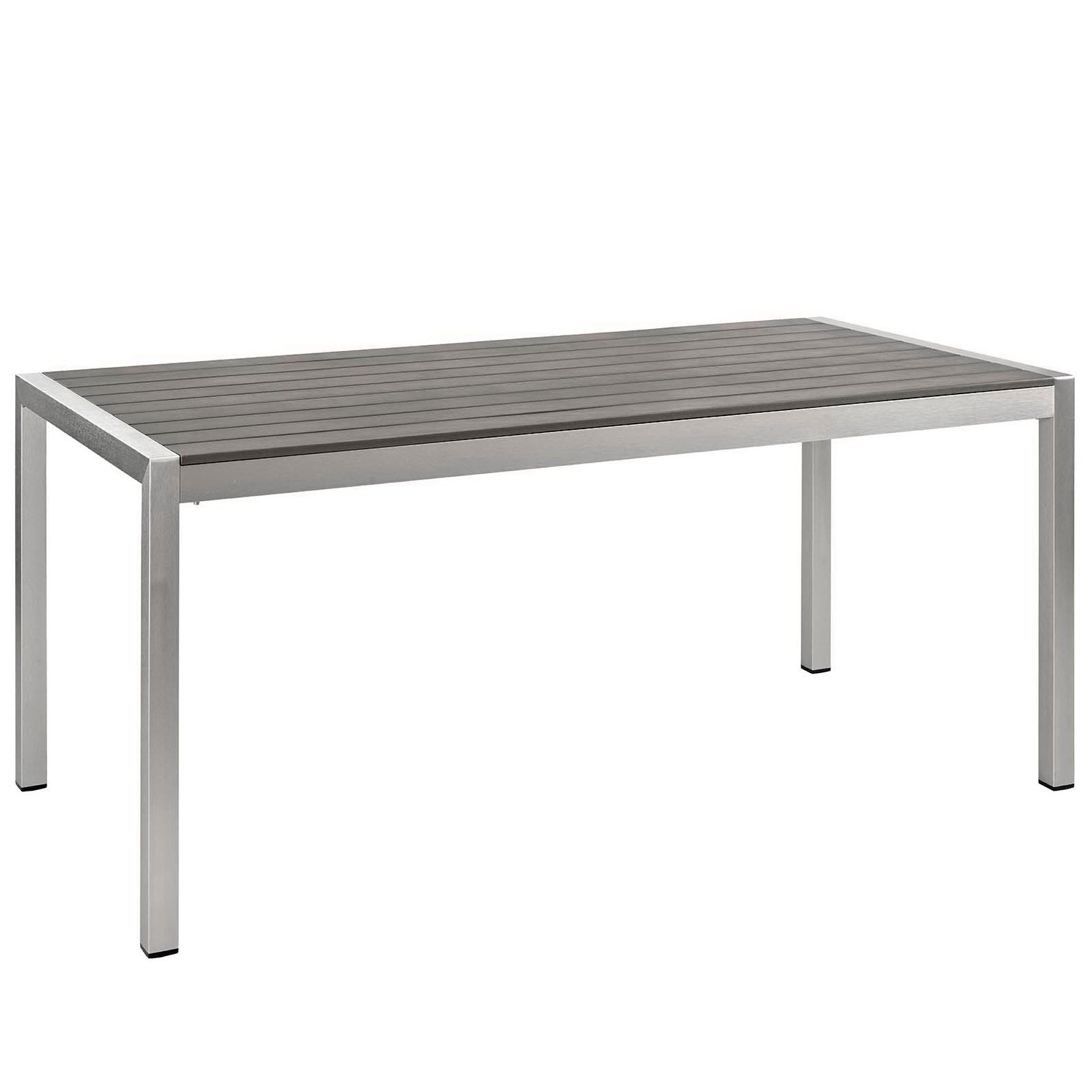 Modway Shore 9 Piece Outdoor Patio Aluminum Dining Set