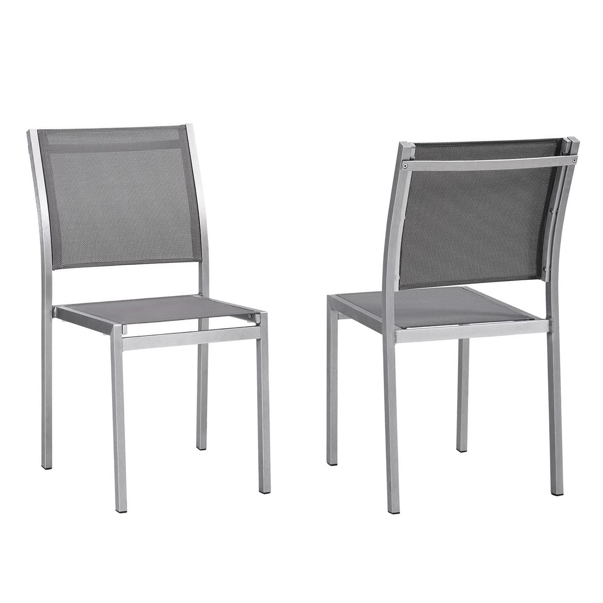 Modway Shore Outdoor Patio Aluminum Side Chair Set of 2