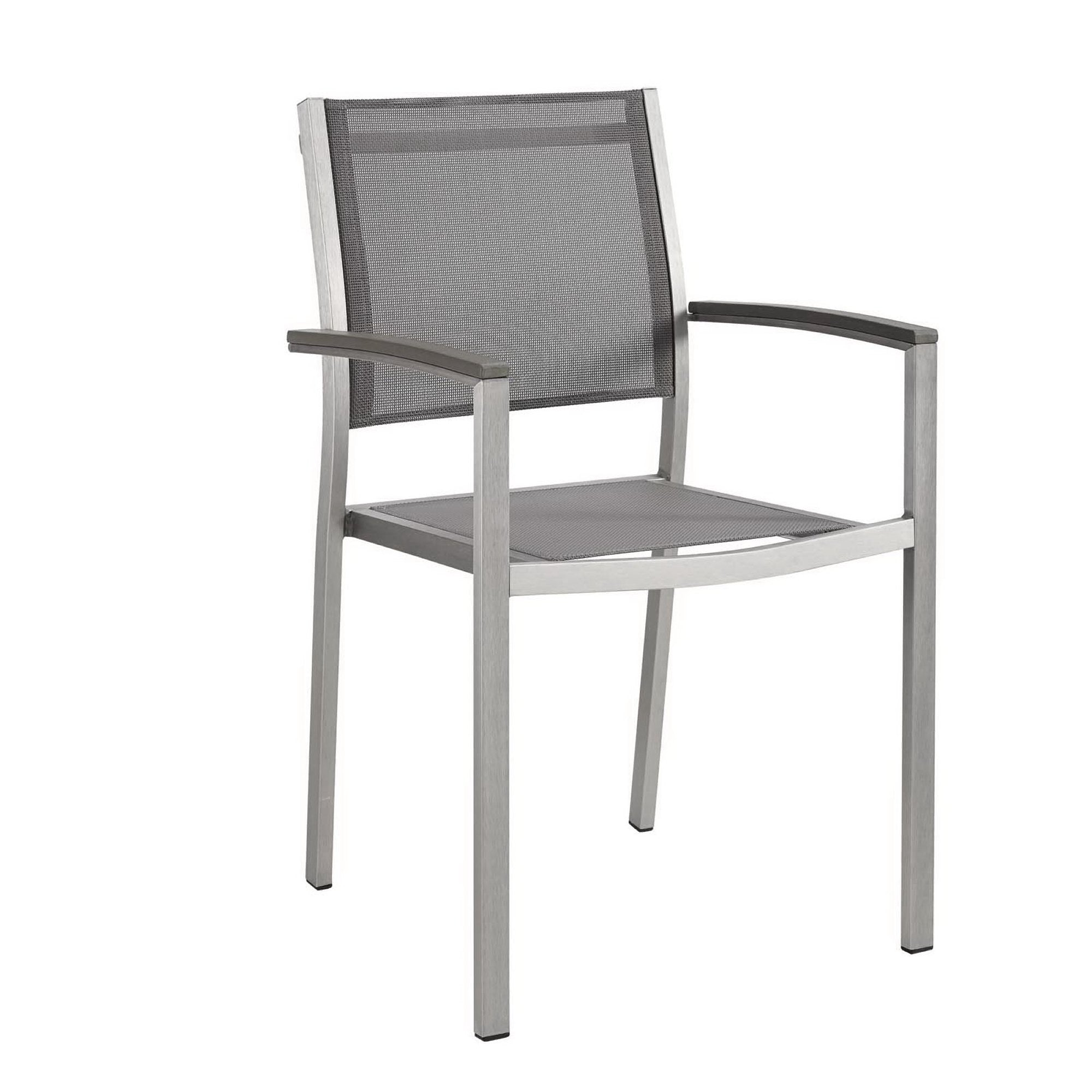 Modway Shore Outdoor Patio Aluminum Dining Chair Set of 2
