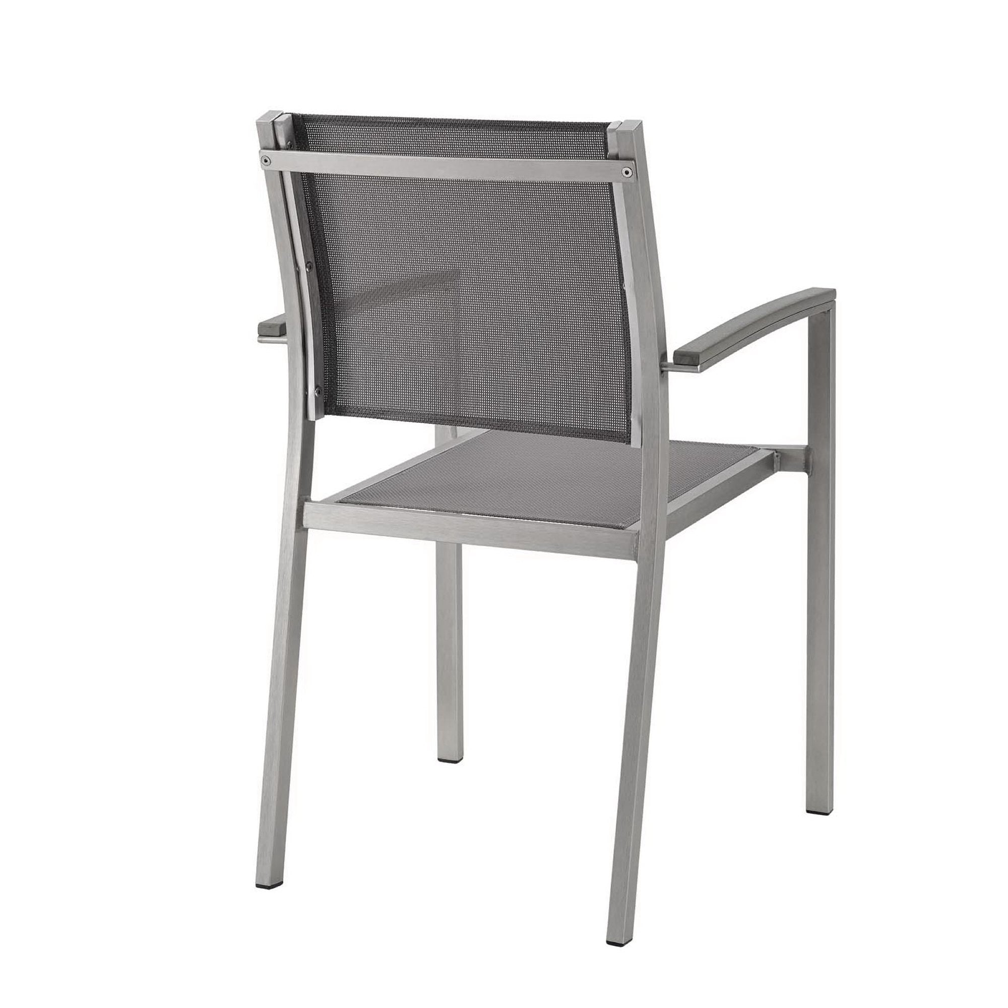 Modway Shore Outdoor Patio Aluminum Dining Chair Set of 2