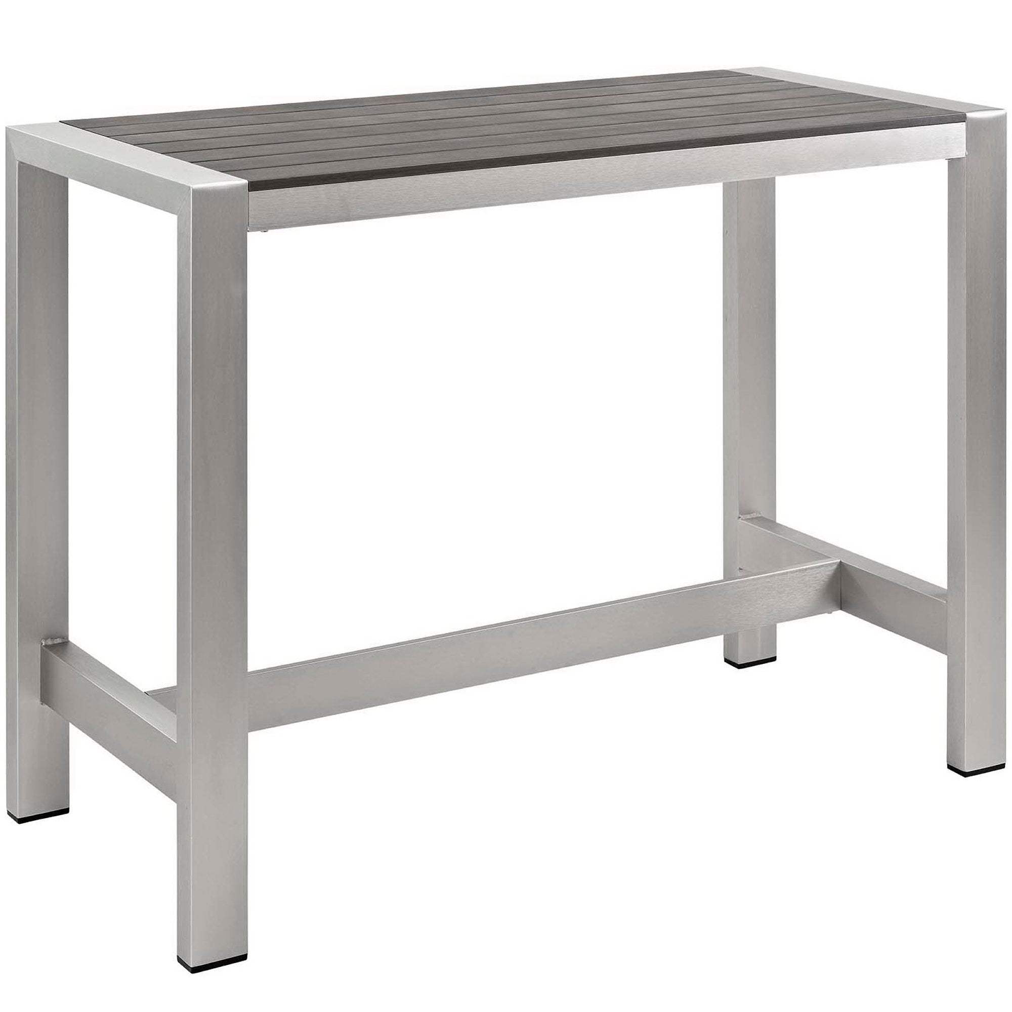 Modway Shore 5 Piece Outdoor Patio Aluminum Dining Set
