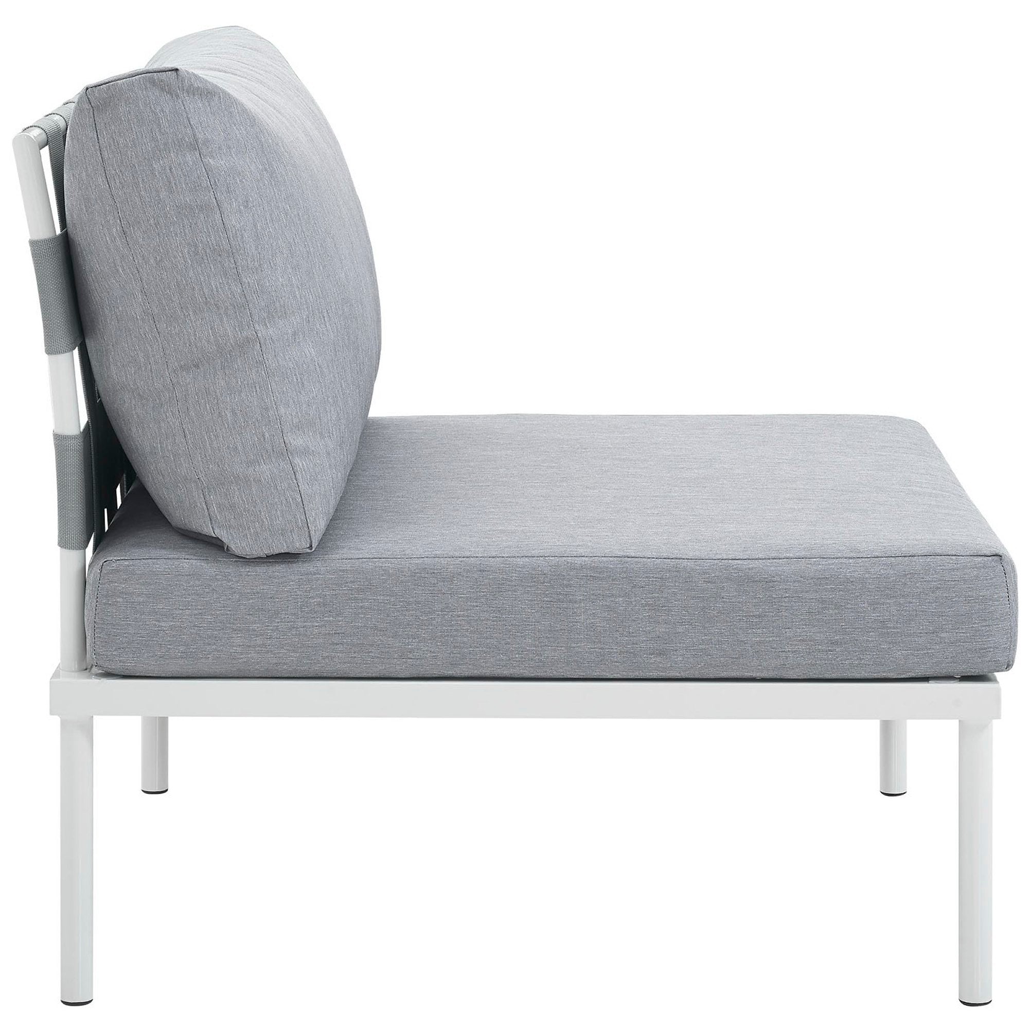 Modway Harmony Armless Outdoor Patio Aluminum Chair