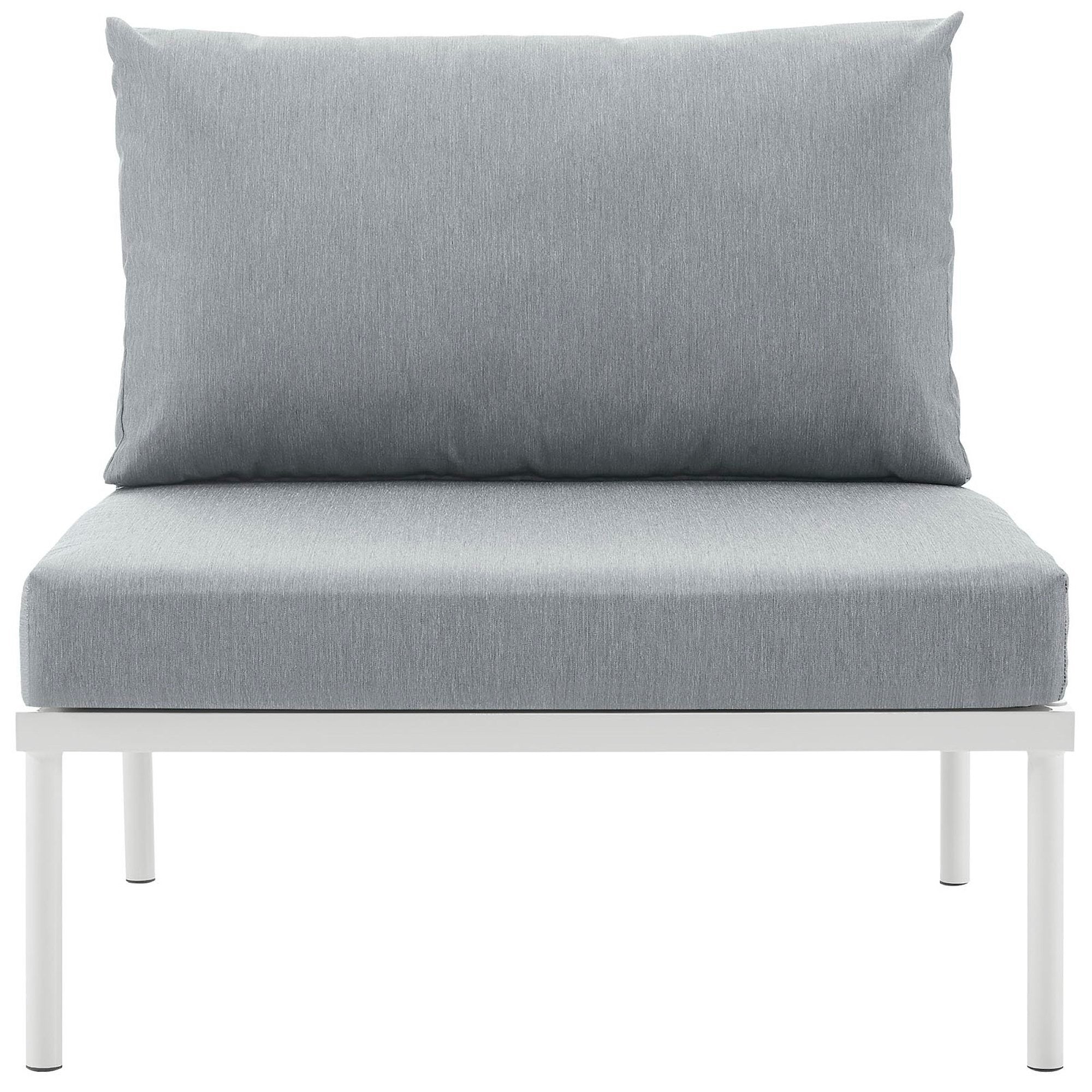 Modway Harmony Armless Outdoor Patio Aluminum Chair