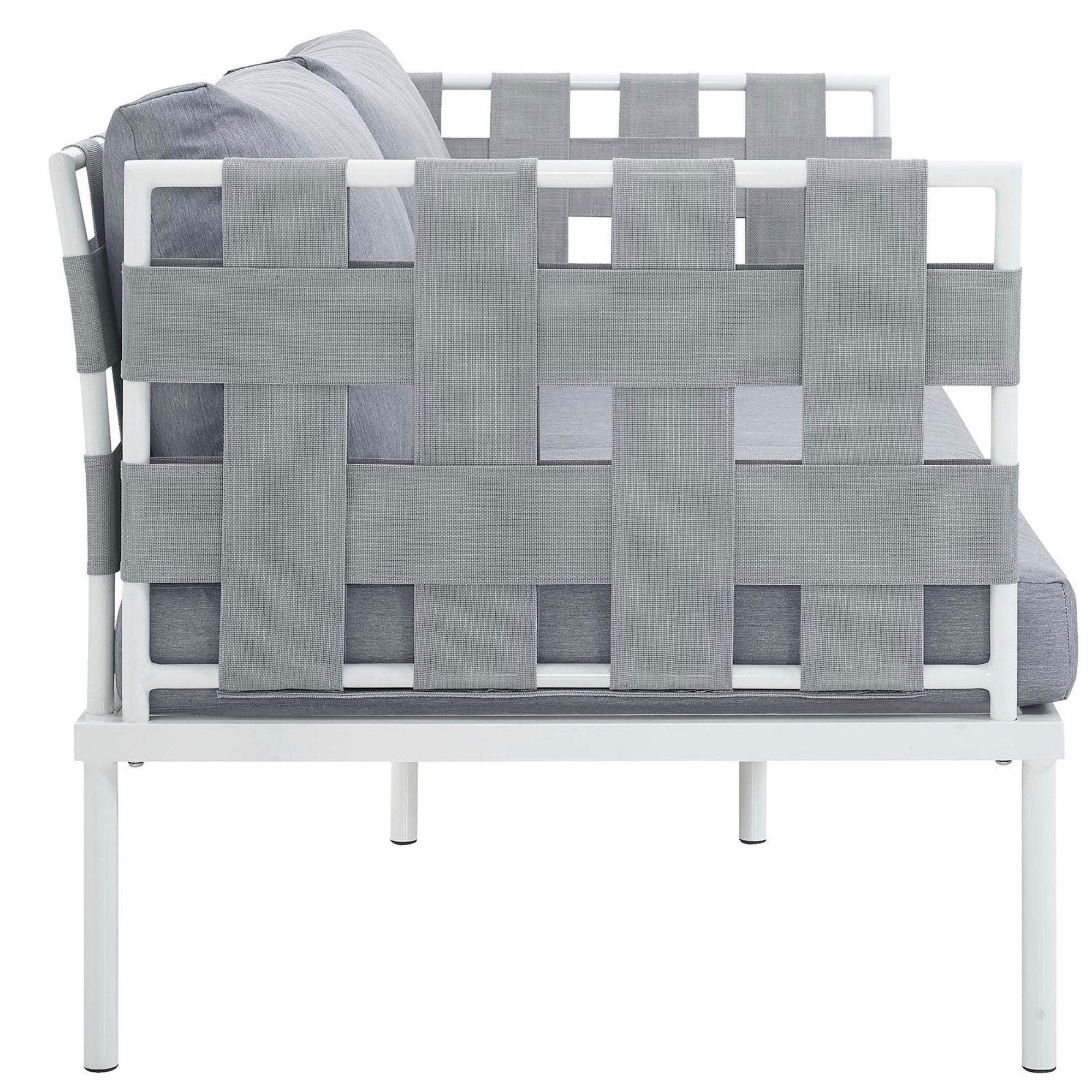 Modway Harmony Outdoor Patio Aluminum Loveseat