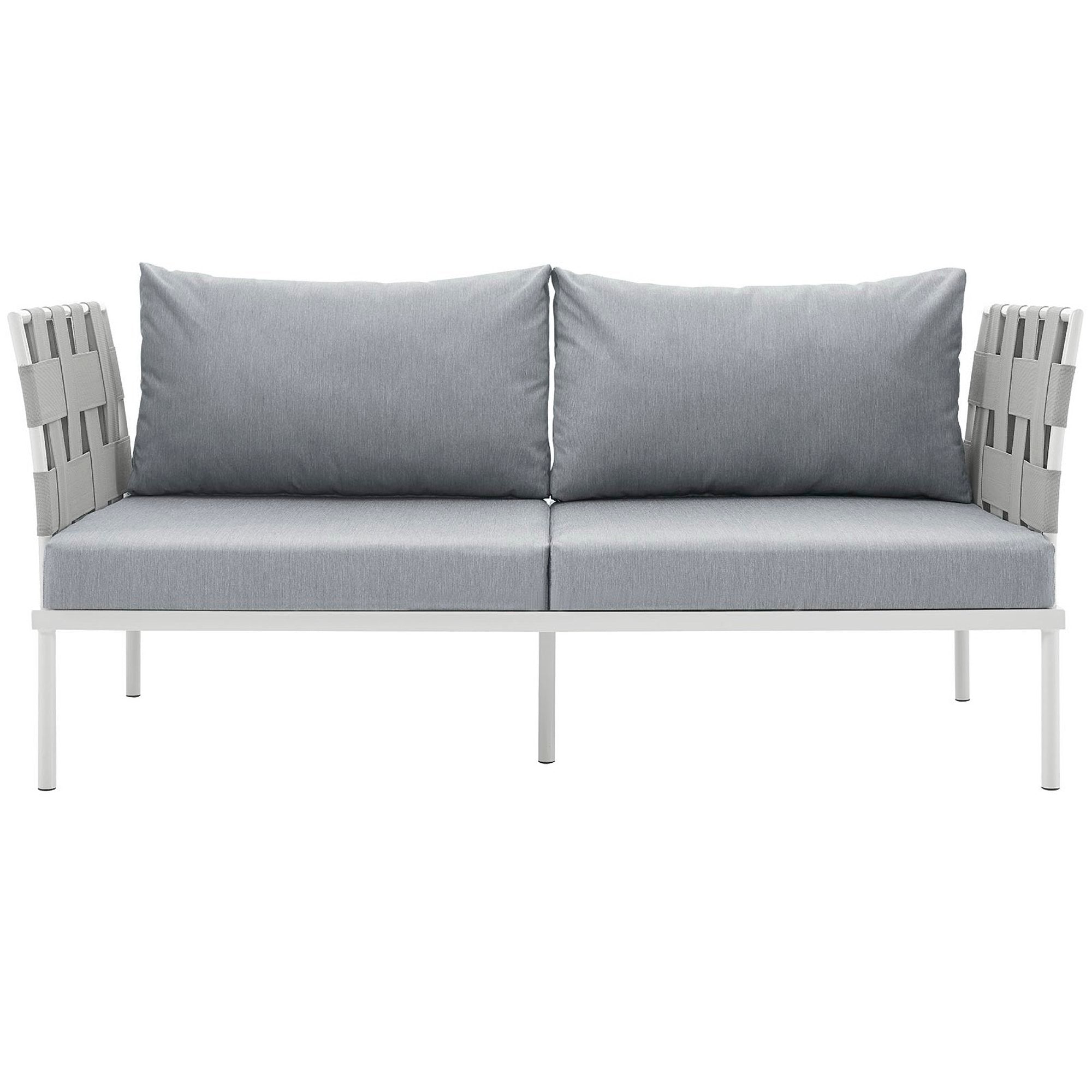 Modway Harmony Outdoor Patio Aluminum Loveseat