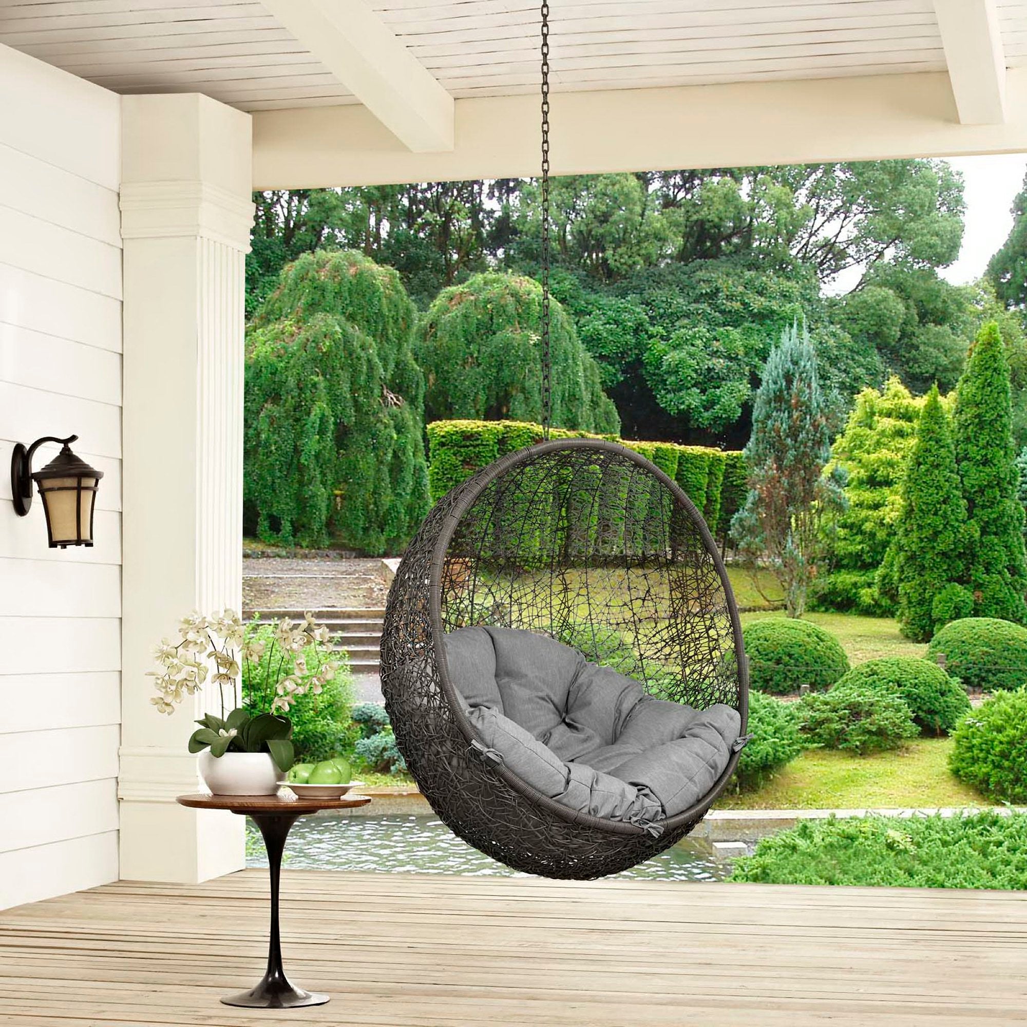 Modway Hide Outdoor Patio Swing Chair Without Stand