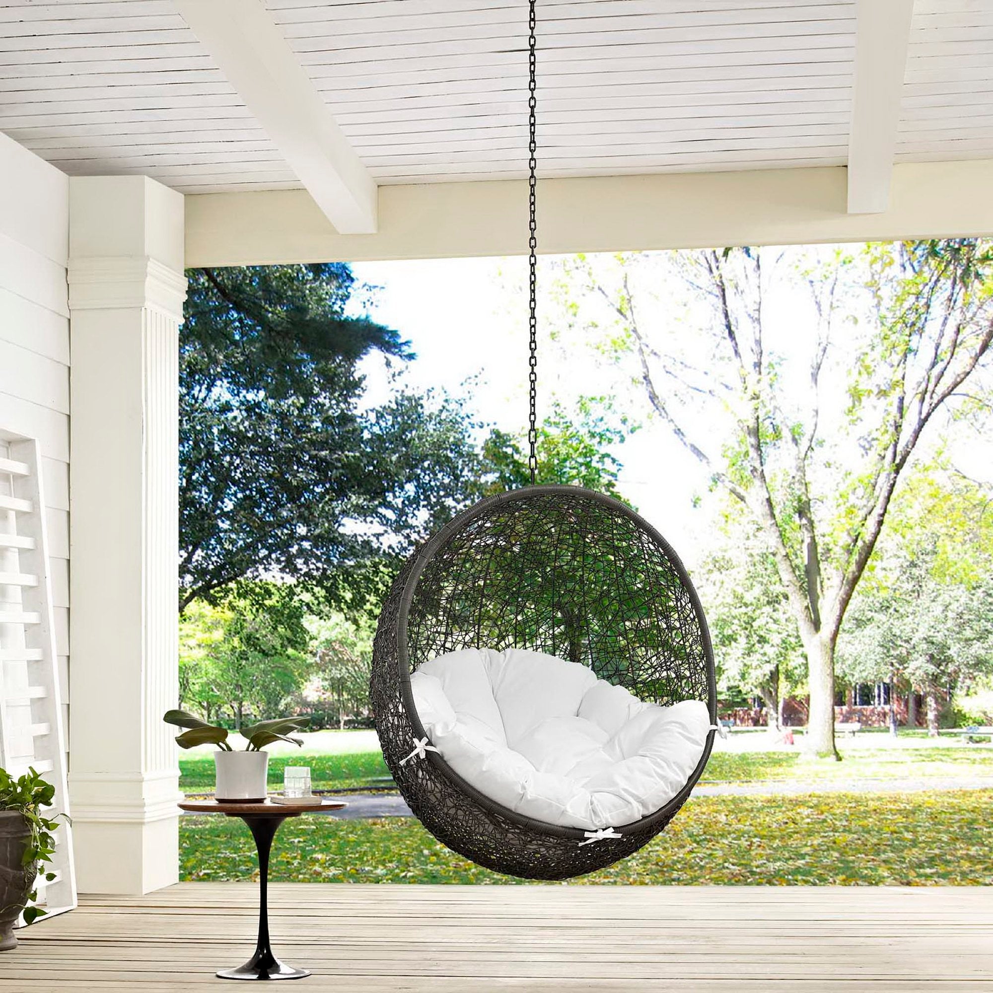 Modway Hide Outdoor Patio Swing Chair Without Stand