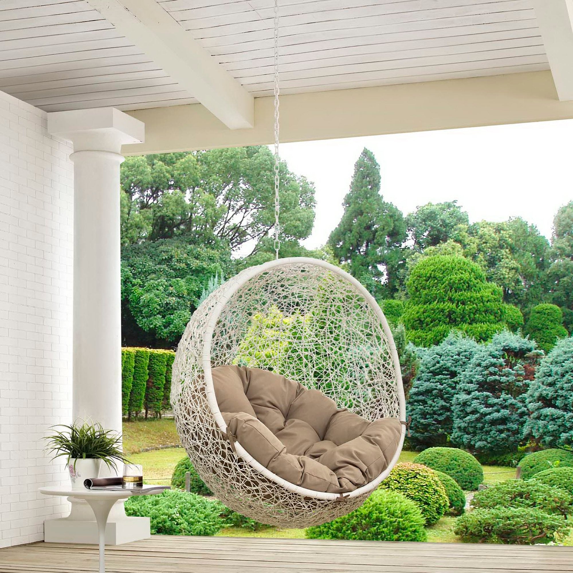 Modway Hide Outdoor Patio Swing Chair Without Stand