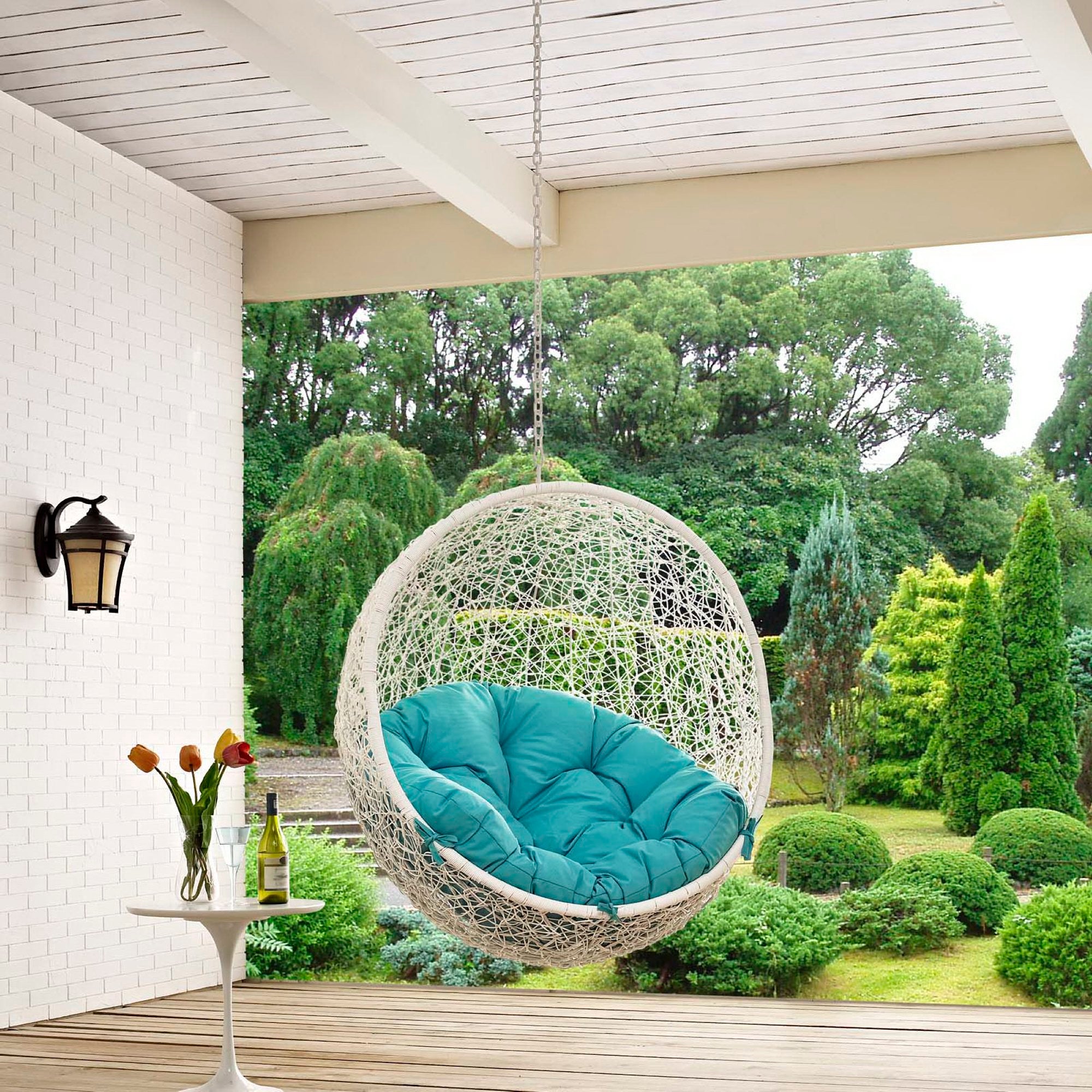 Modway Hide Outdoor Patio Swing Chair Without Stand