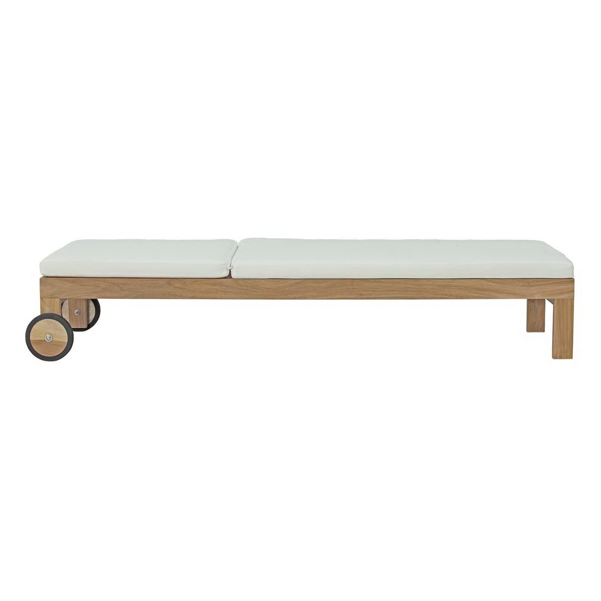 Modway Upland Outdoor Patio Teak Chaise