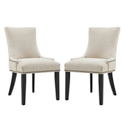 Modway Marquis Fabric Dining Side Chair Set of 2