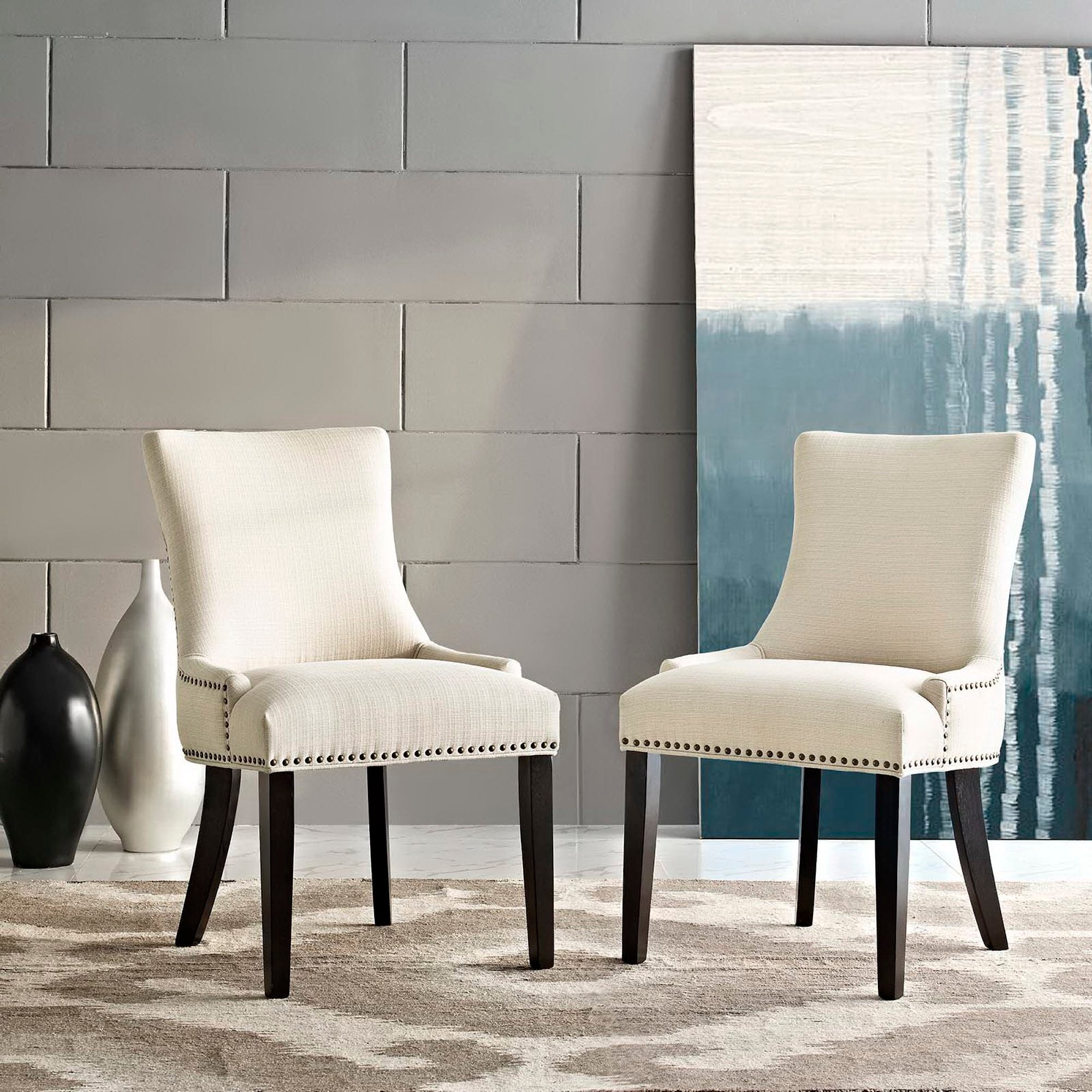 Modway Marquis Fabric Dining Side Chair Set of 2