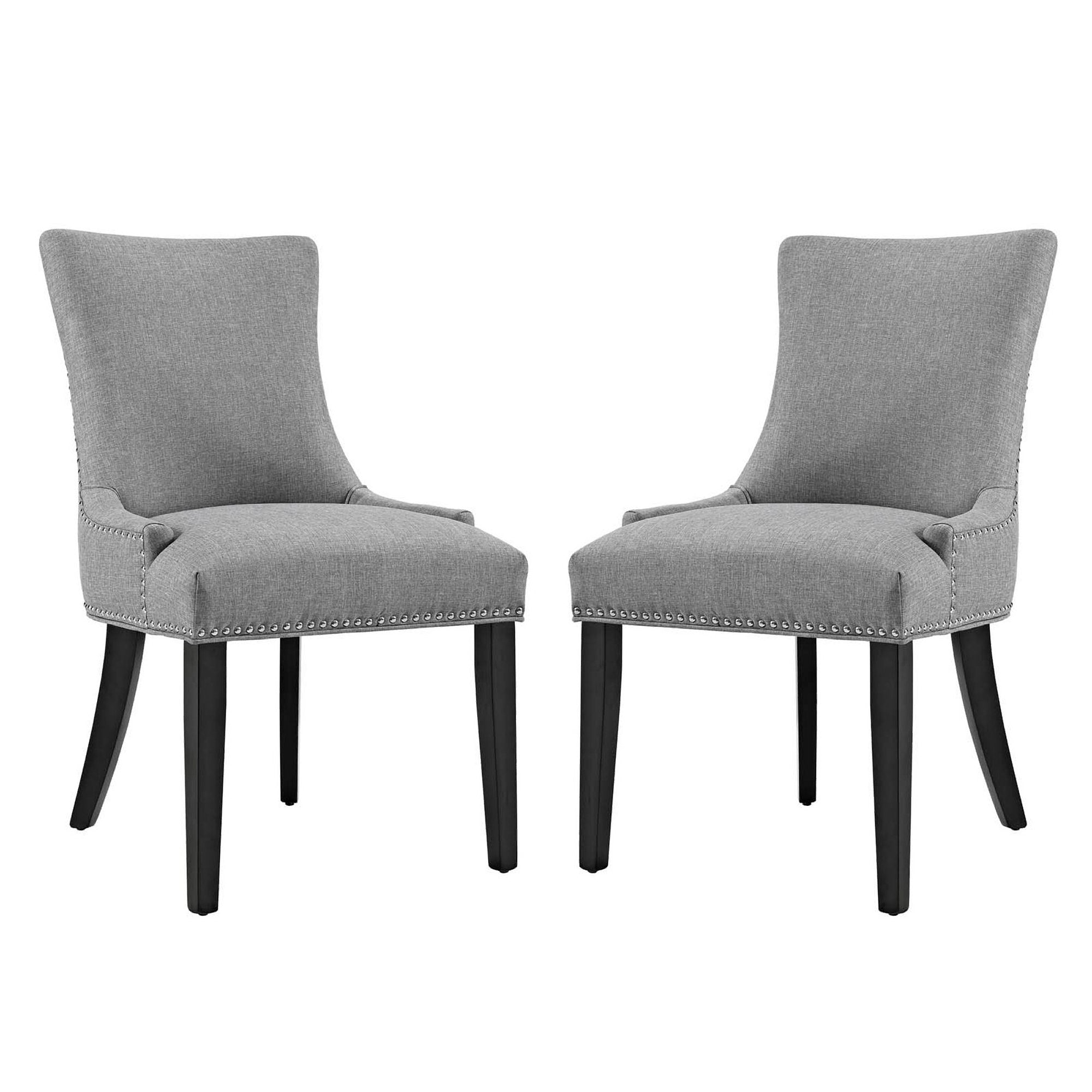 Modway Marquis Fabric Dining Side Chair Set of 2