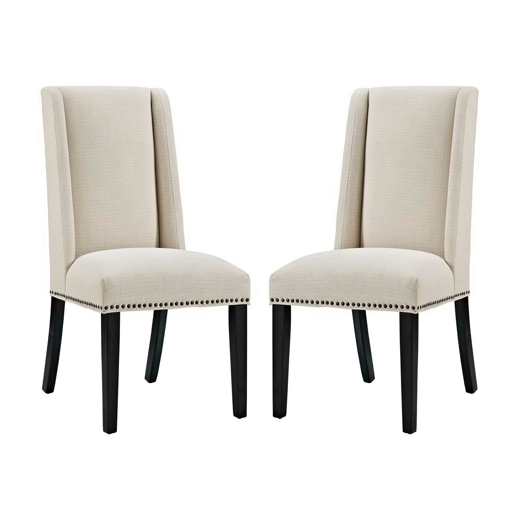 Modway Baron Fabric Dining Chair Set of 2