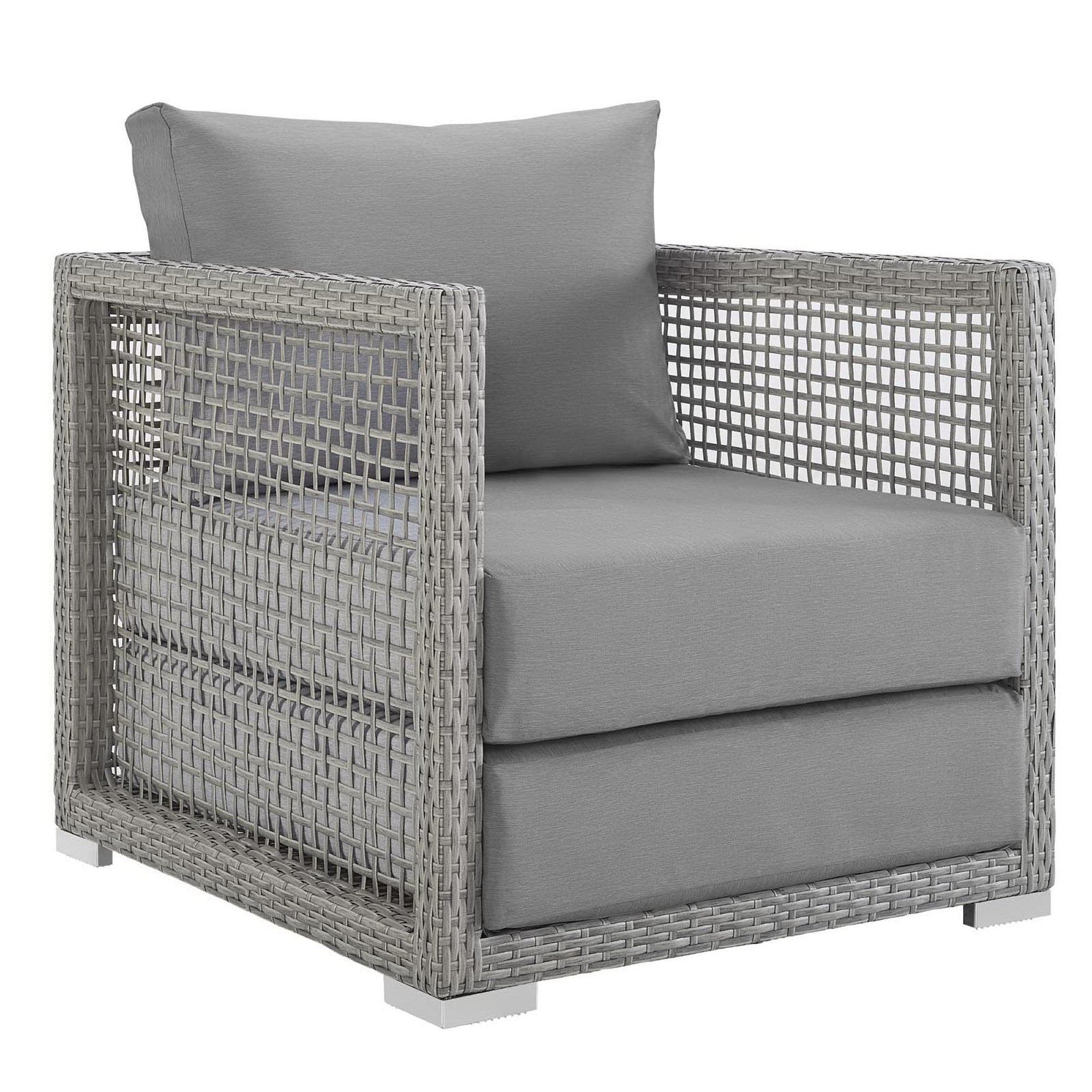 Modway Aura Rattan Outdoor Patio Armchair
