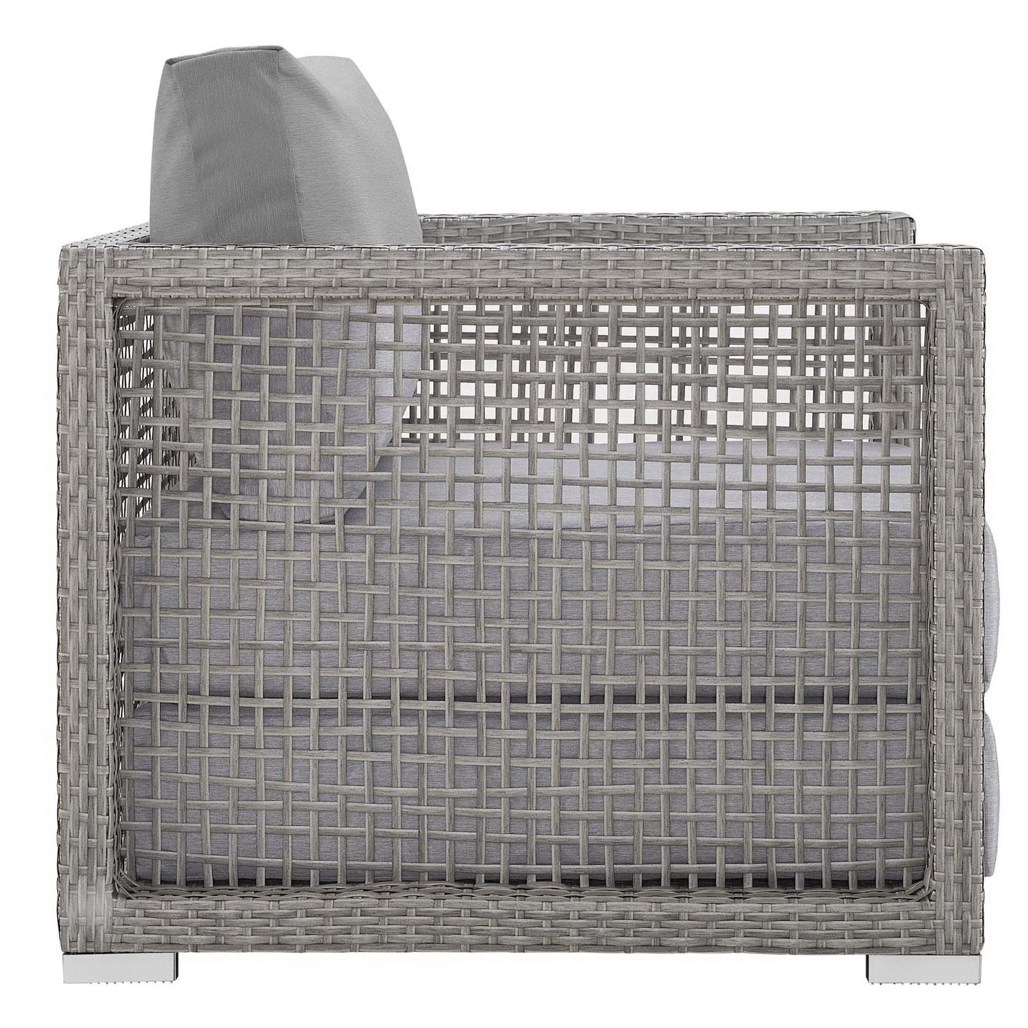 Modway Aura Rattan Outdoor Patio Armchair