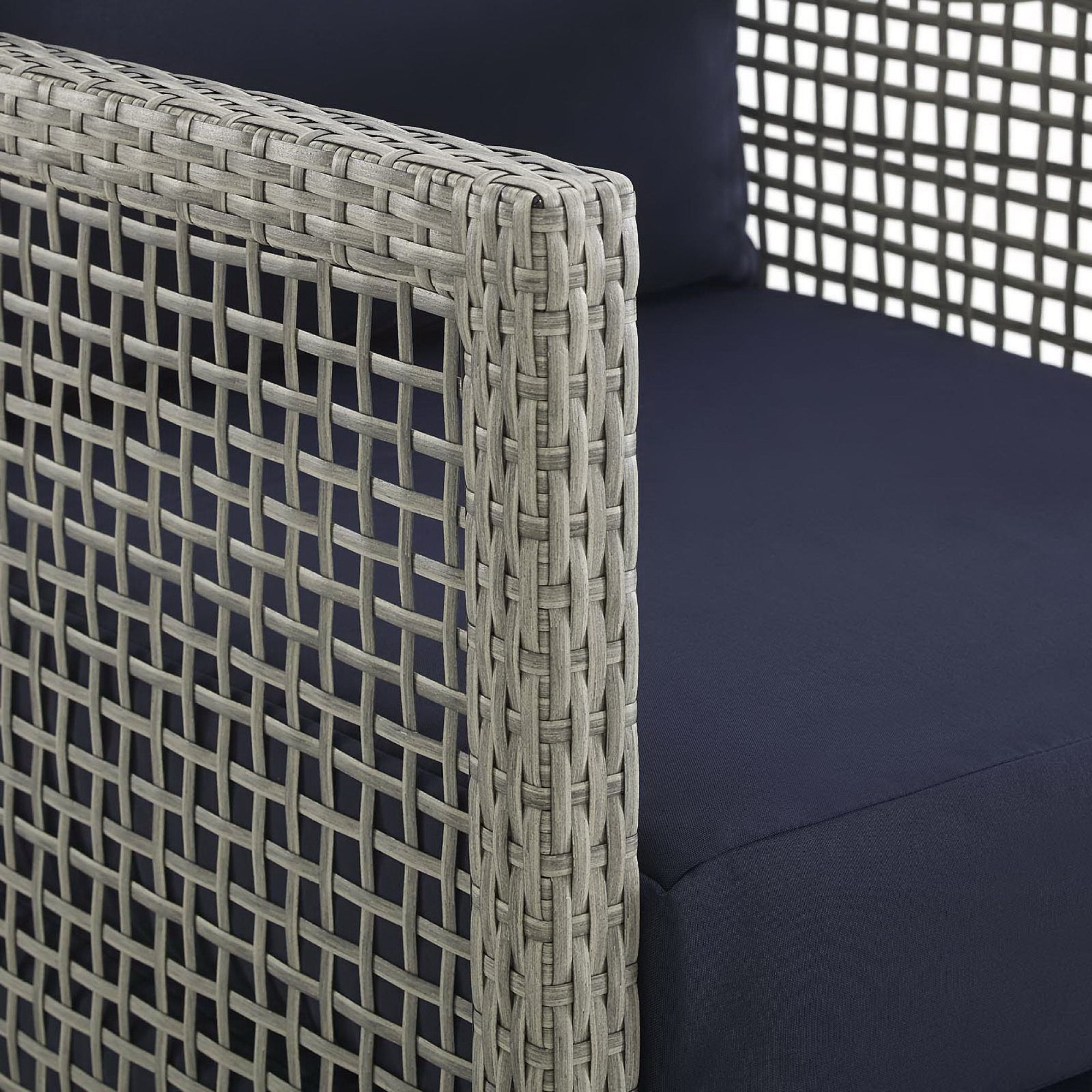 Modway Aura Rattan Outdoor Patio Armchair