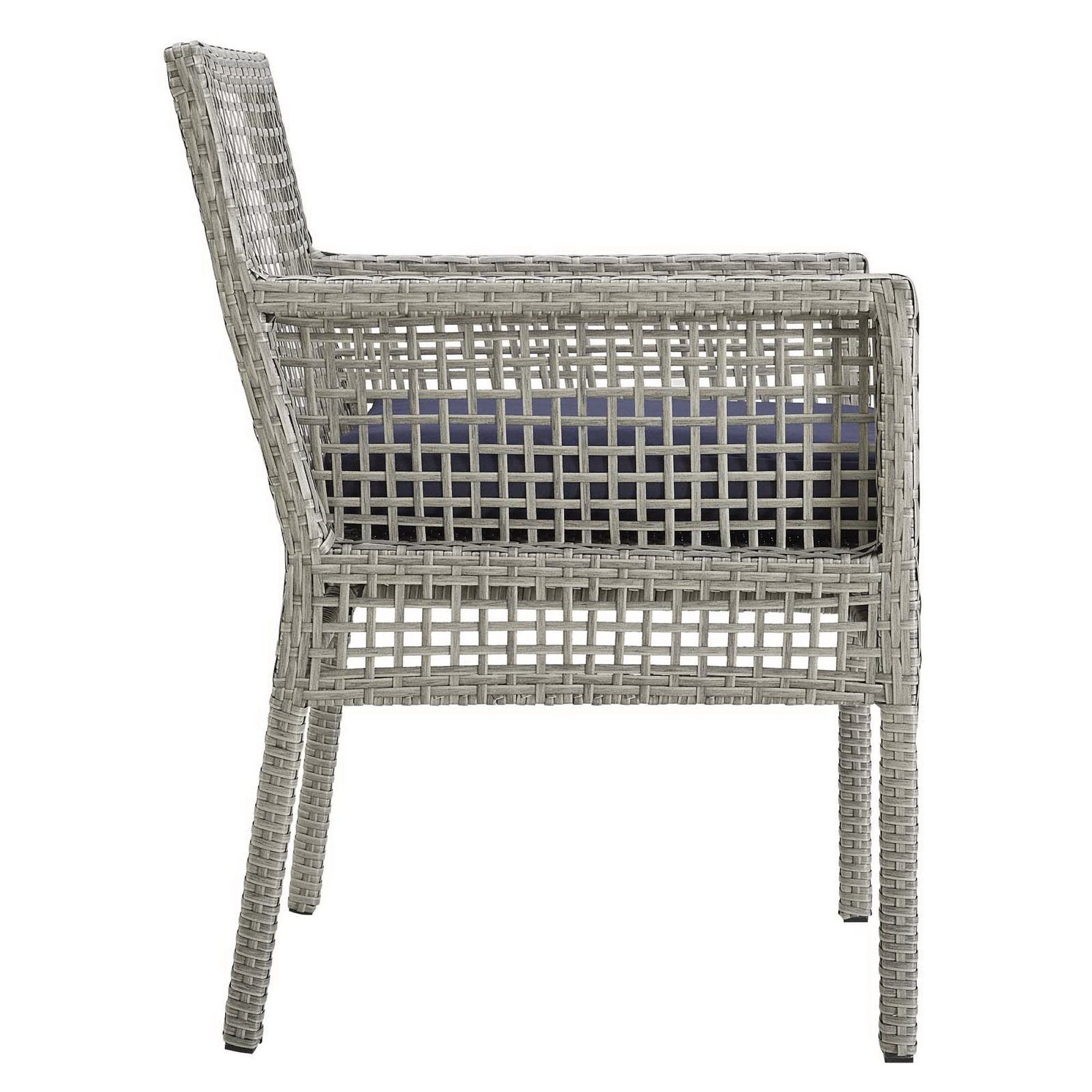 Modway Aura Outdoor Patio Wicker Rattan Dining Armchair