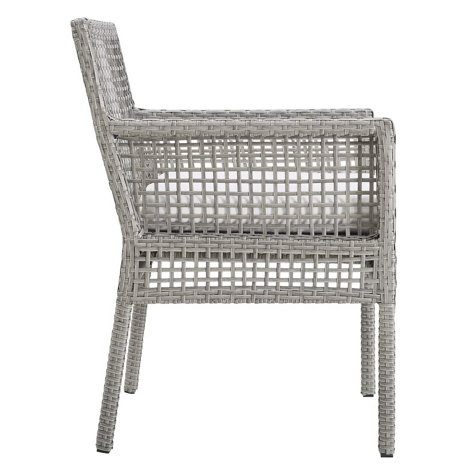 Modway Aura Outdoor Patio Wicker Rattan Dining Armchair
