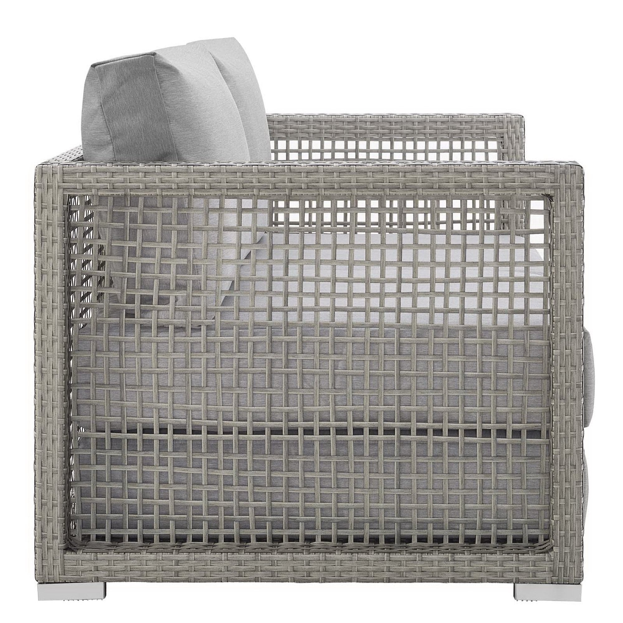 Modway Aura Outdoor Patio Wicker Rattan Loveseat