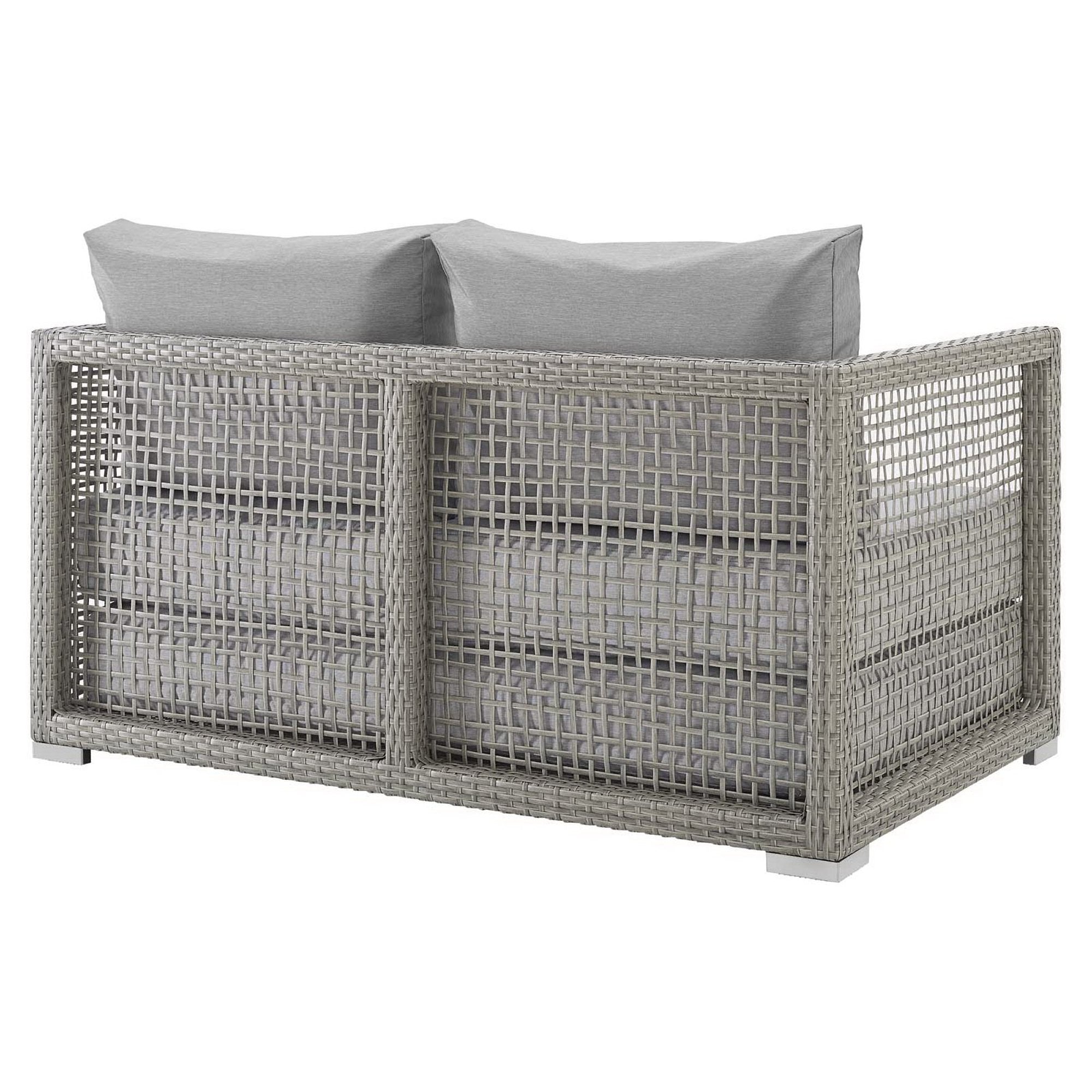 Modway Aura Outdoor Patio Wicker Rattan Loveseat