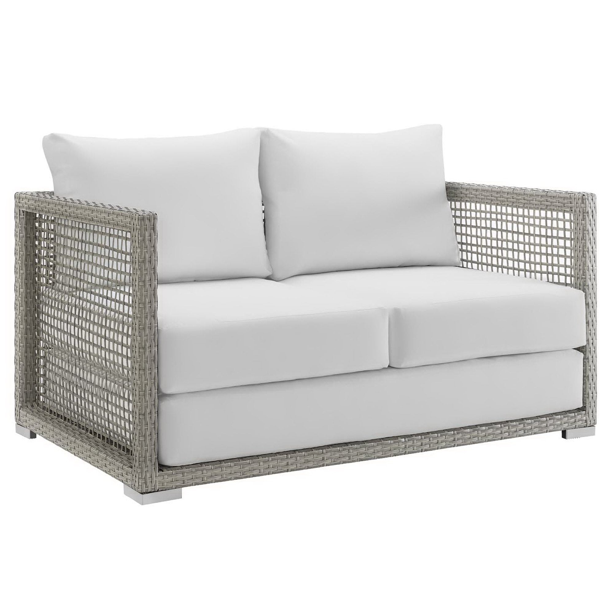 Modway Aura Outdoor Patio Wicker Rattan Loveseat