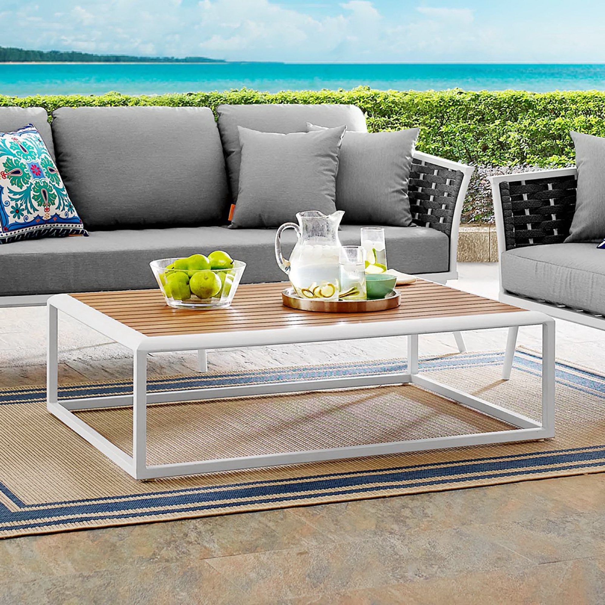Modway Stance Outdoor Patio Aluminum Coffee Table