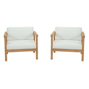 Modway Bayport 2 Piece Outdoor Patio Teak Set